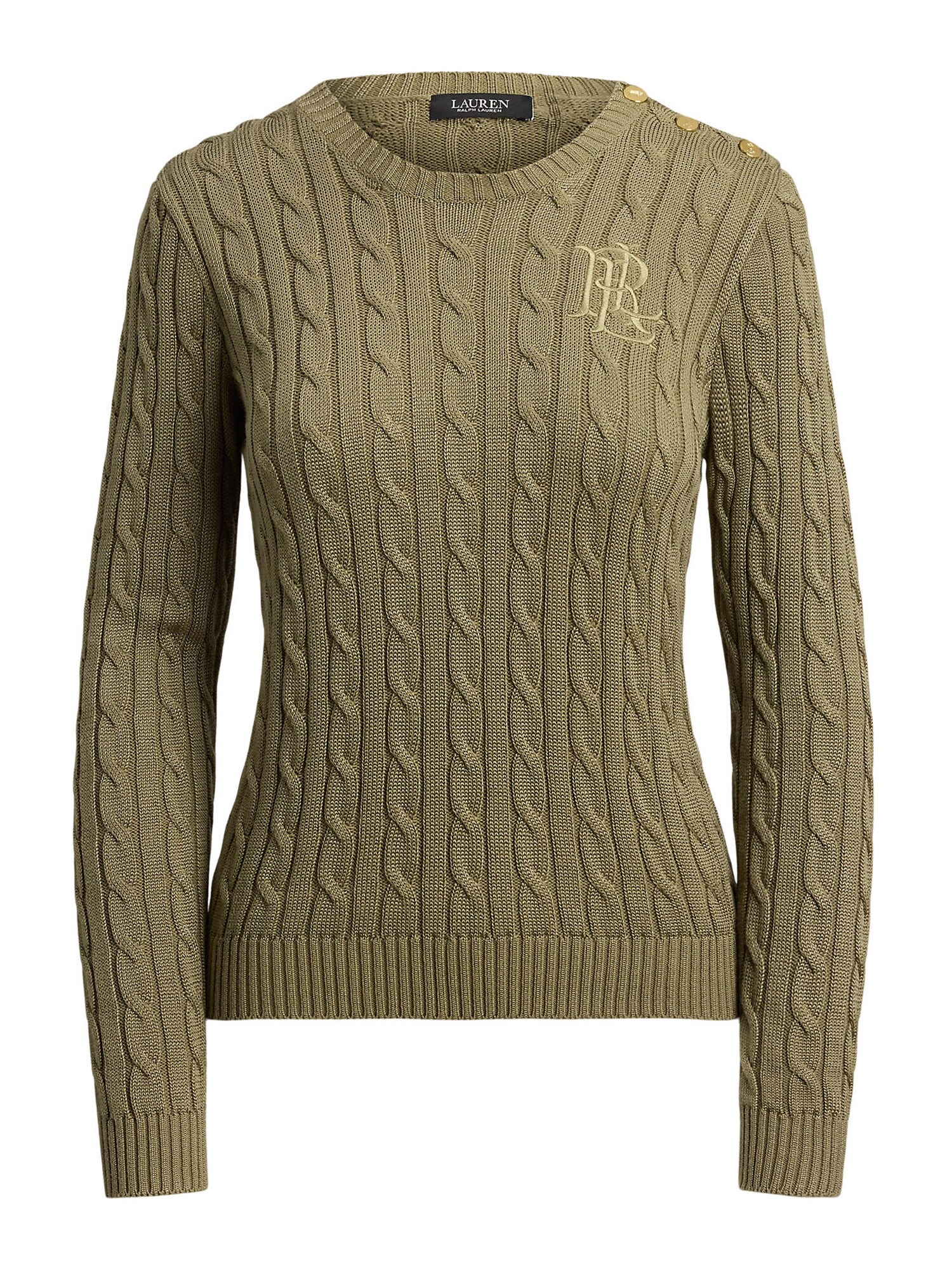 Lauren Ralph Lauren Pulover  kaki / oliv