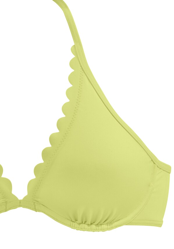 LASCANA, Bikini felső 'Scallop', sárga, 2 kép a 4 közül