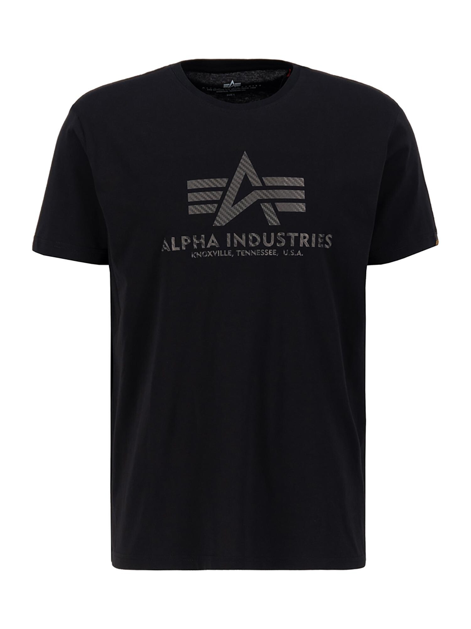 ALPHA INDUSTRIES Tričko 'Carbon'  grafitová / čierna (obrázok 2)