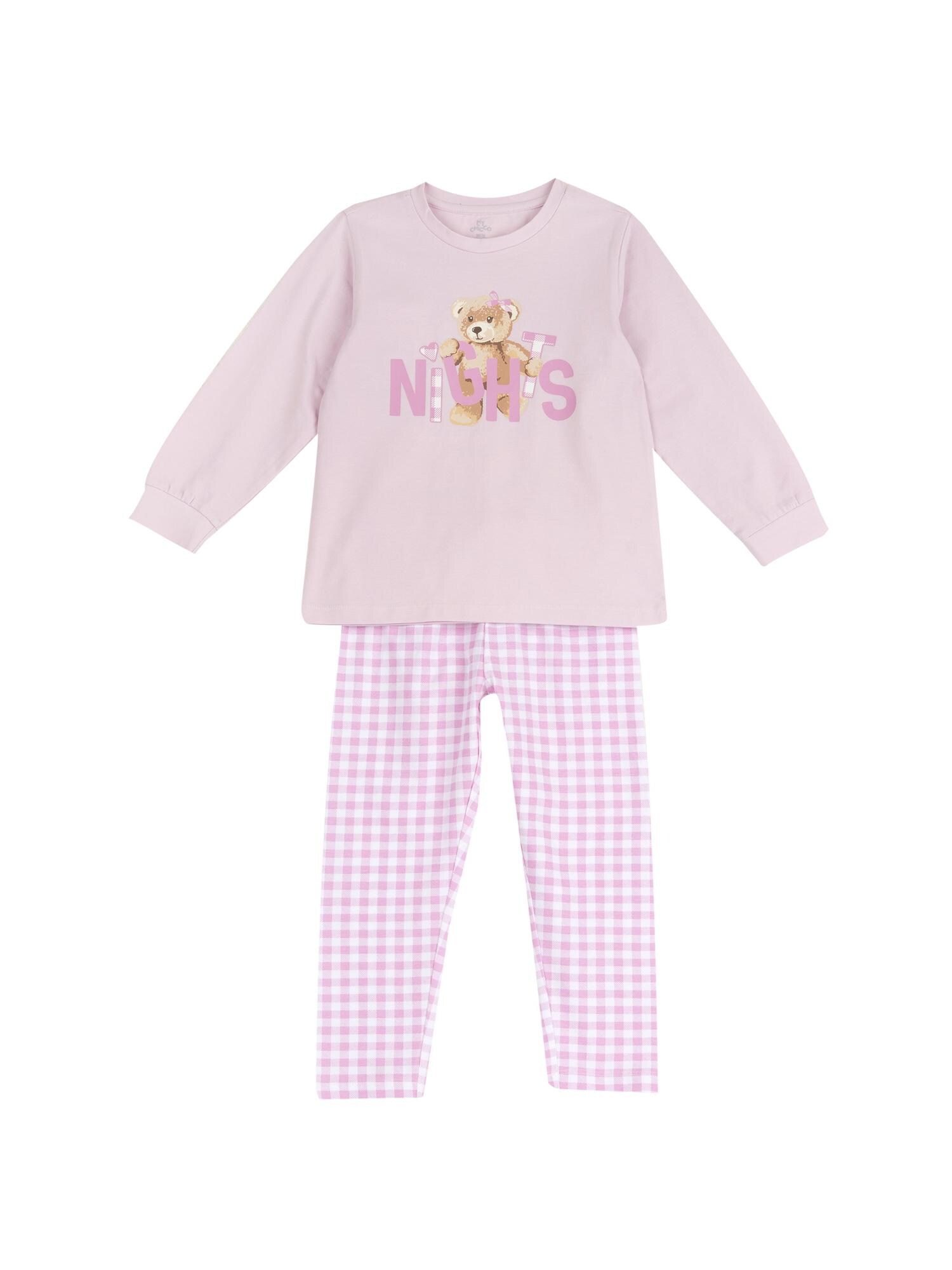 Chicco Pijamale  maro deschis / roz / negru / alb