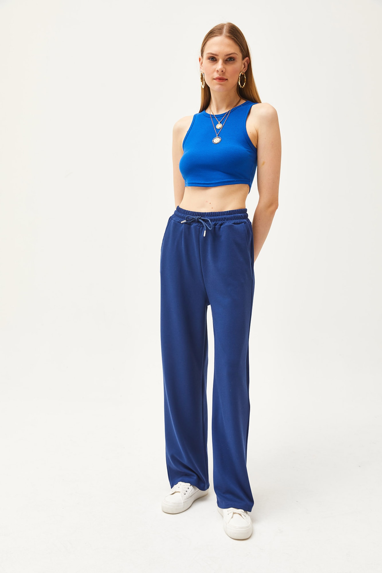 olalook Pantaloni blu scuro