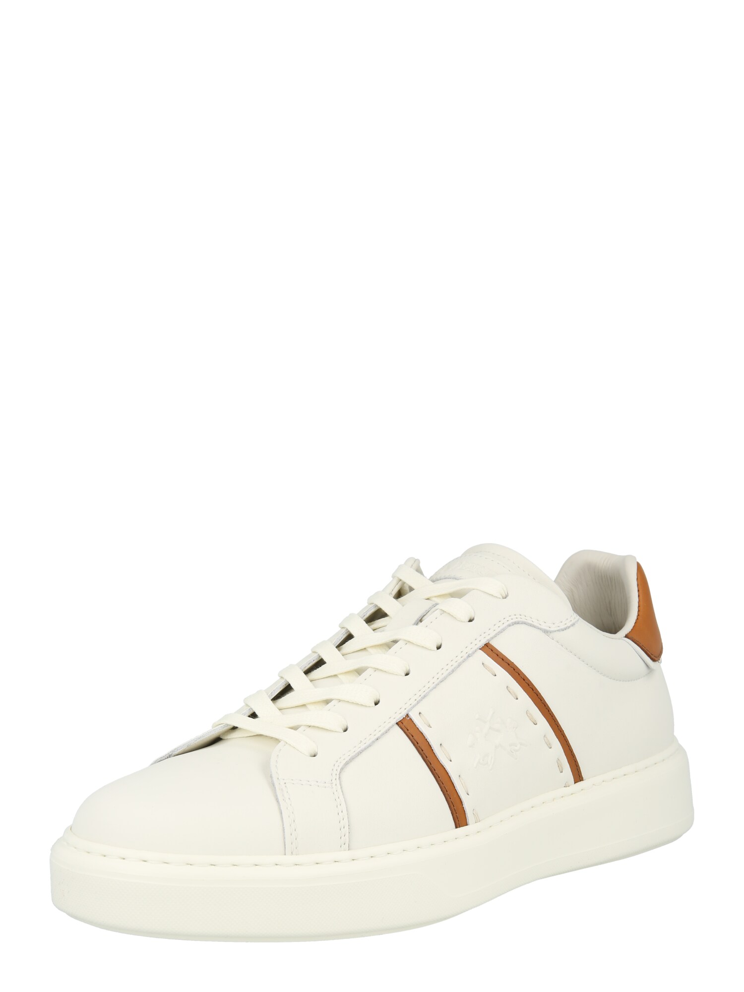 La Martina Sneaker low  maro caramel / alb