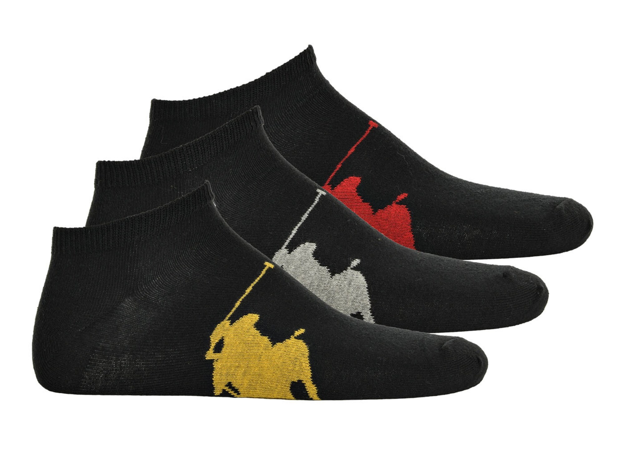 Polo Ralph Lauren Șosete  galben / gri deschis / roșu cireș / negru