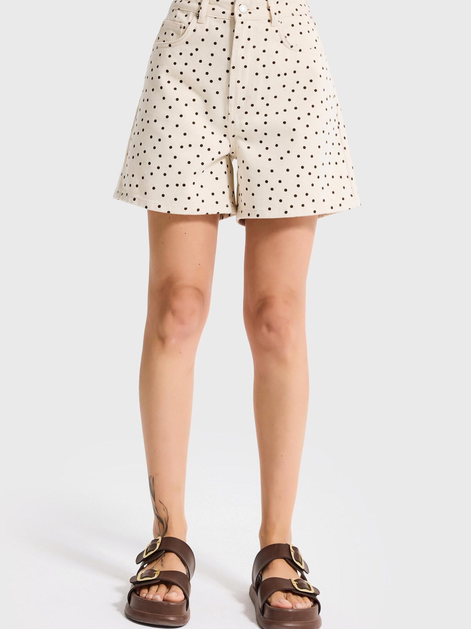 It's Basic Its Basic Jeans Polka Mini Denim Short