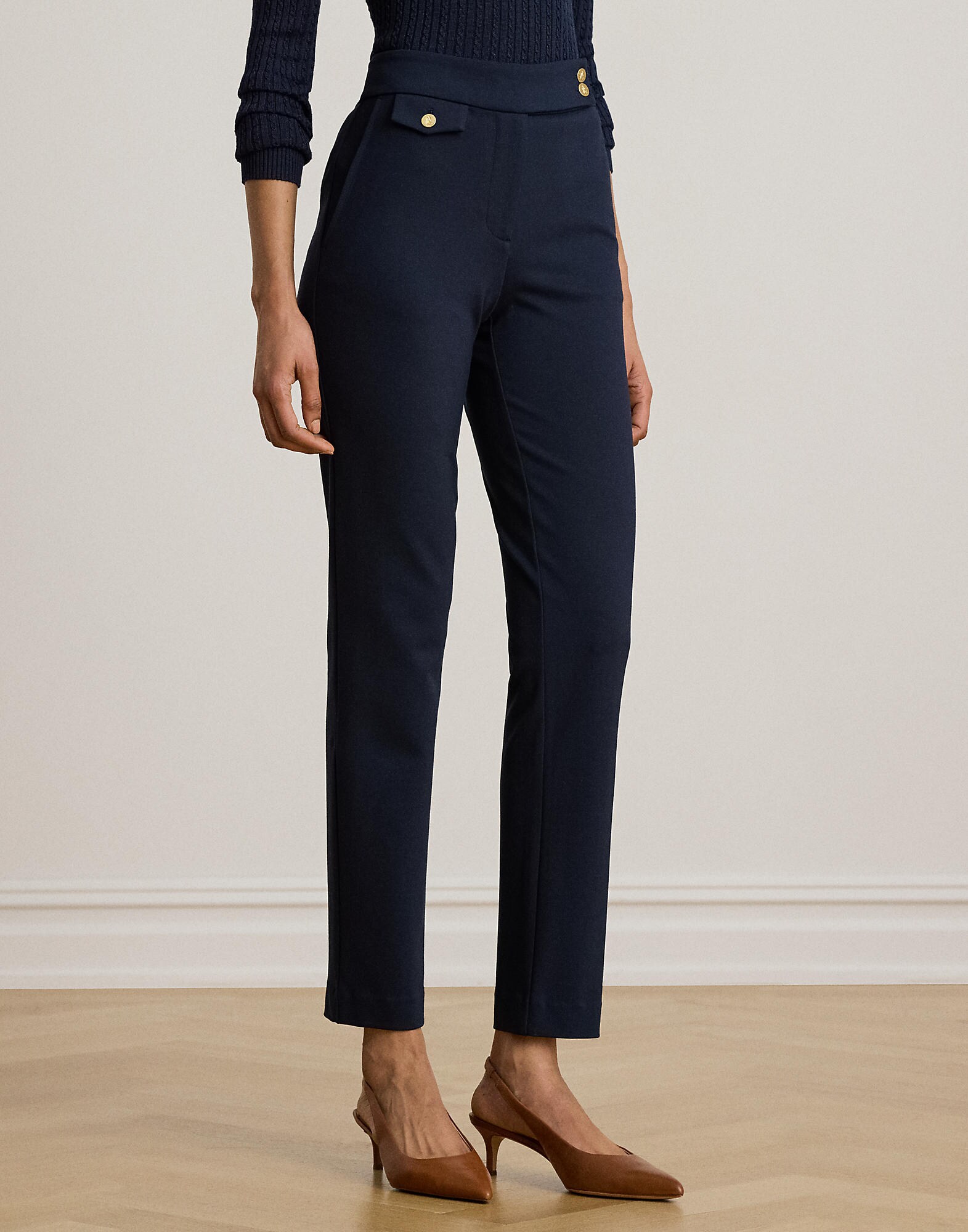 Lauren Ralph Lauren Pantalón 'MODERN PONTE'  navy – imagen 4