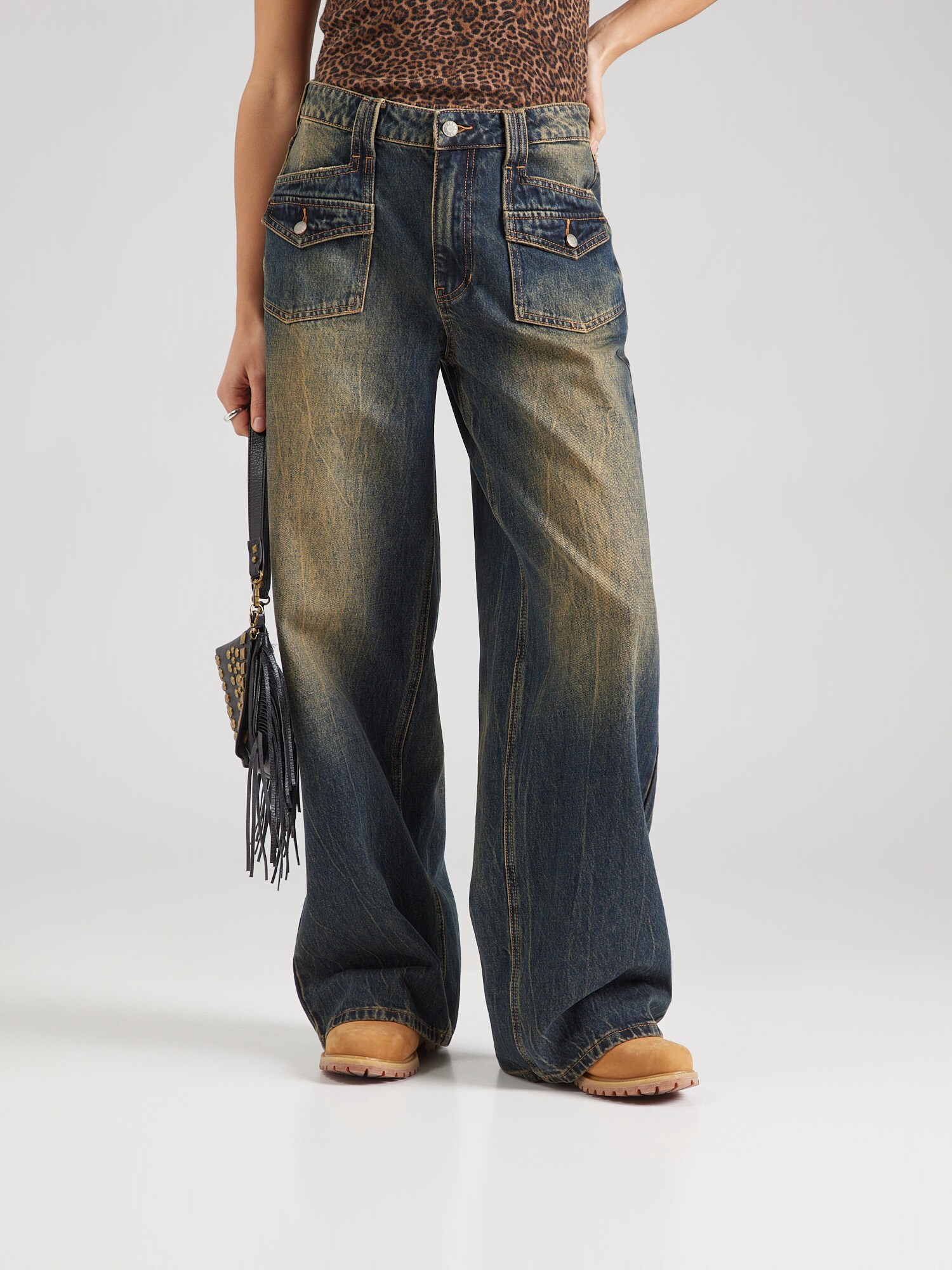 GUESS Originals Farmer  sötétkék / vérvörös / fehér termék 2. képe