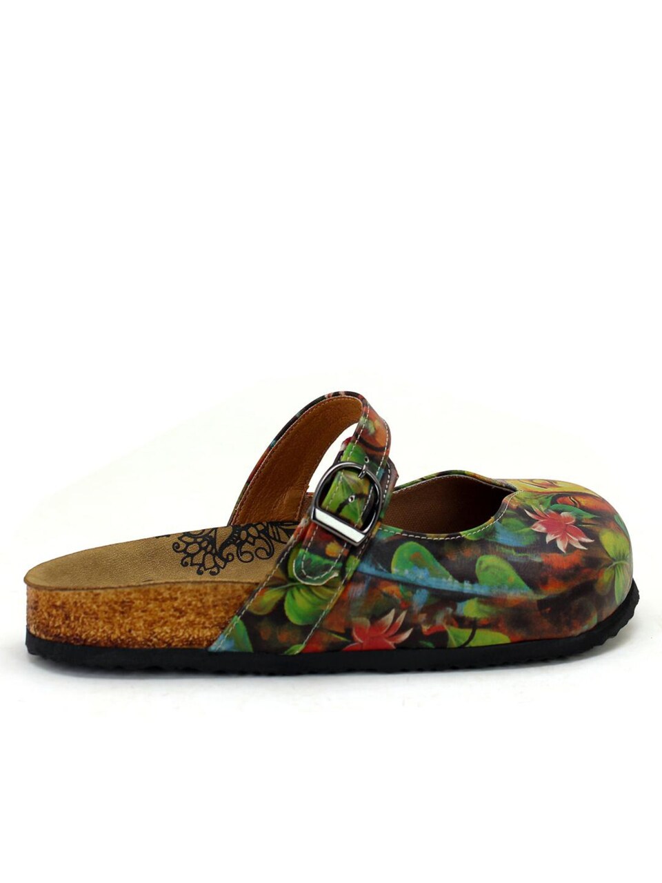 Träskor 'Women Calceo Multicolor Clogs CAL2212 with Buddha'