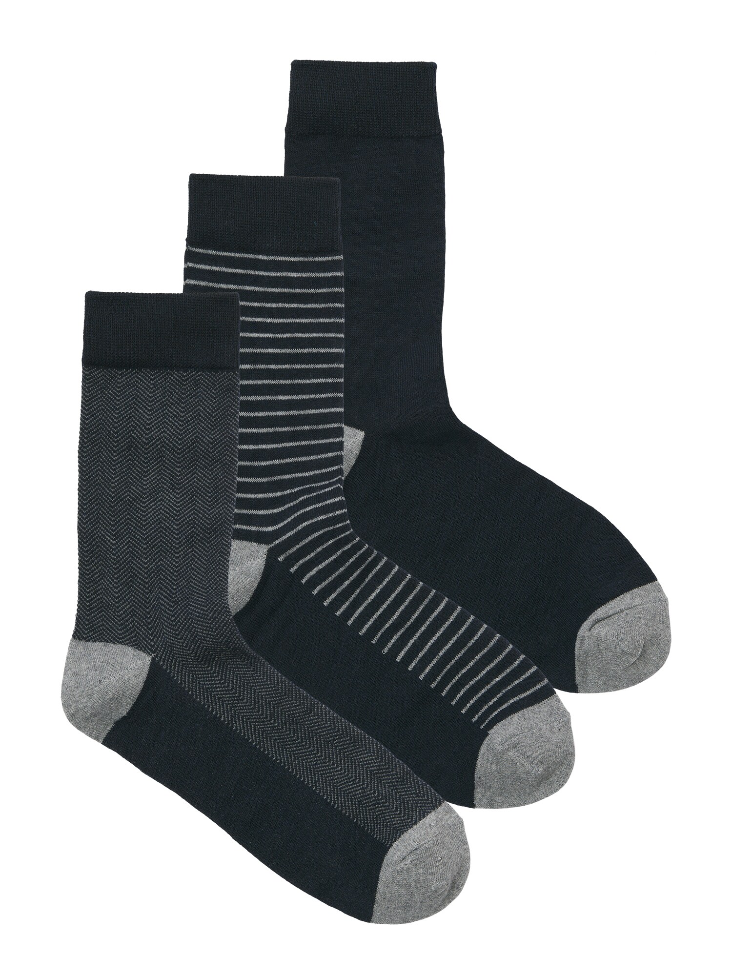 JACK & JONES Șosete  albastru noapte / gri