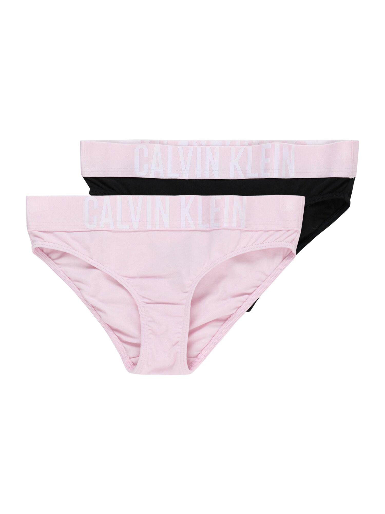 Calvin Klein Underwear Apatinės kelnaitės 'Intense Power' rožių spalva / juoda / balta