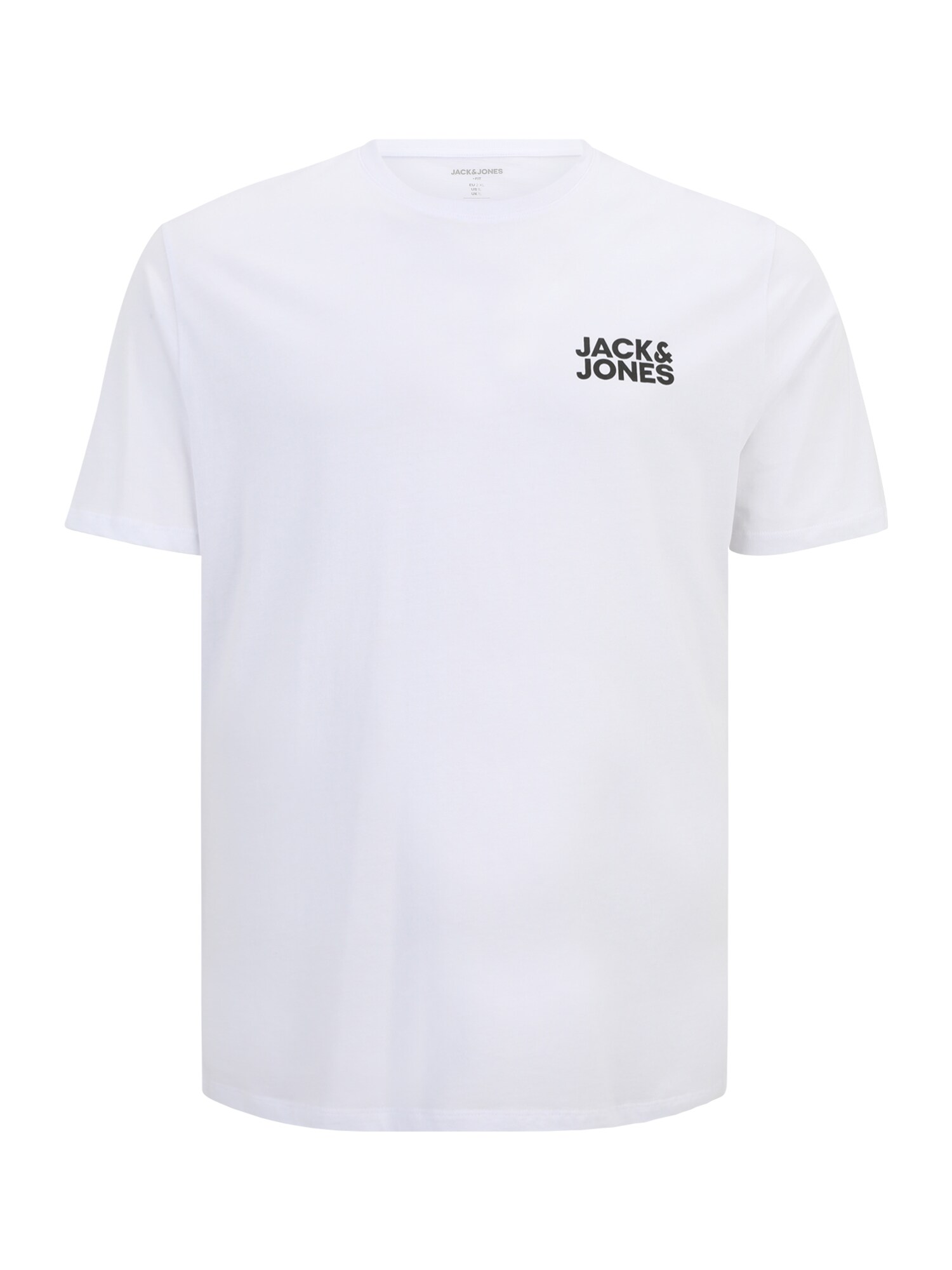 Jack & Jones Plus Tricou JJECorp  negru / alb