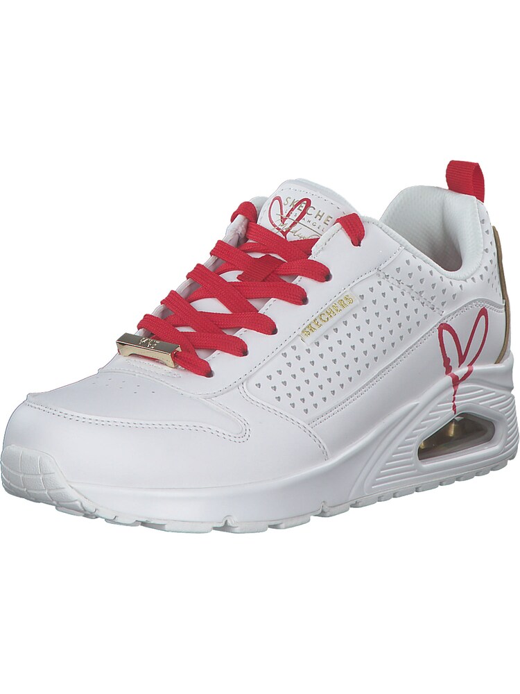 SKECHERS Sneaker 'Uno Lone Hearted' Damen Größe 40 gold / rot / weiß