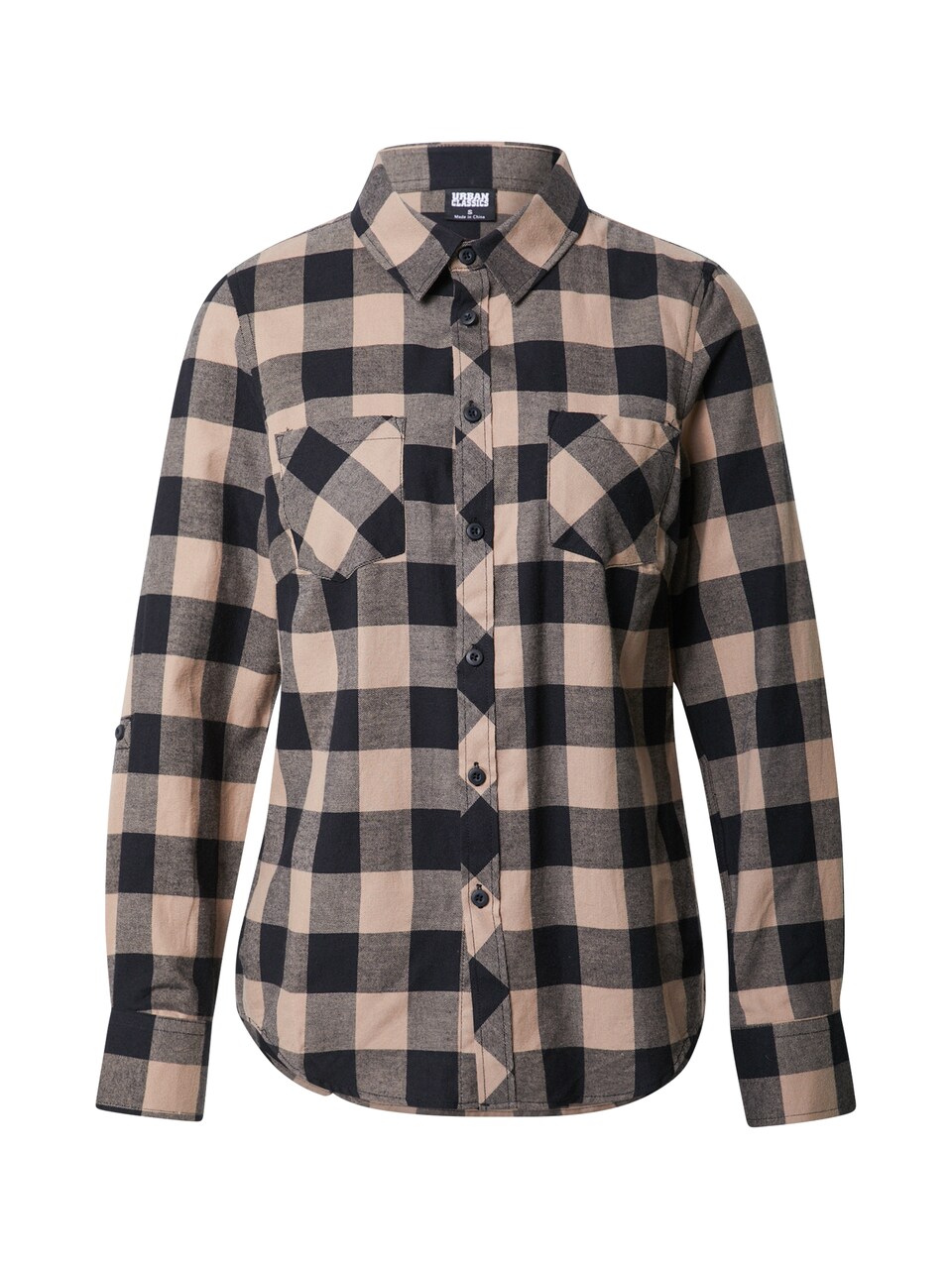 Blus mörkbeige / mörkgrå
