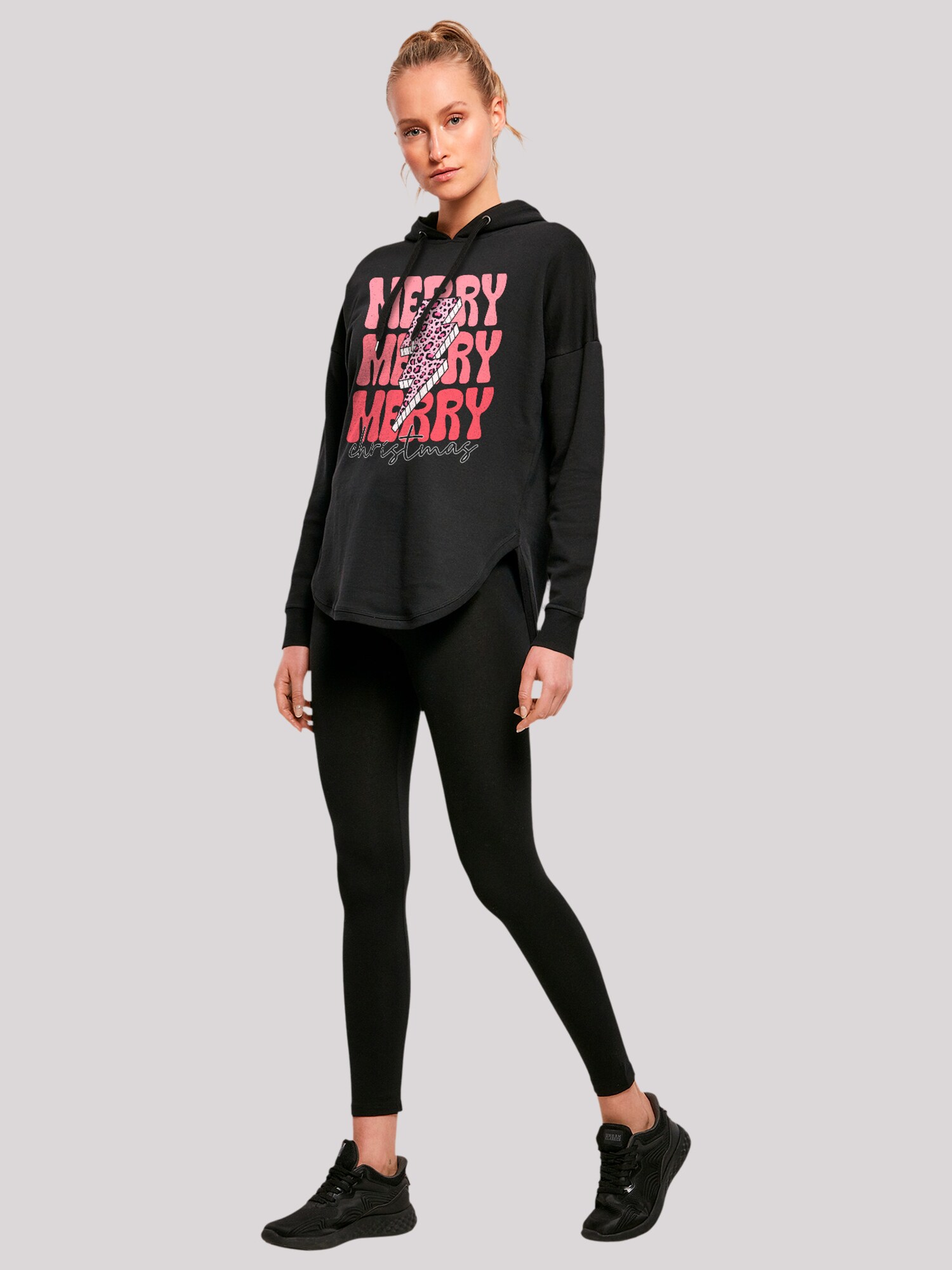 Thumbnail - F4NT4STIC Sweatshirt Merry Christmas Print Leo Print