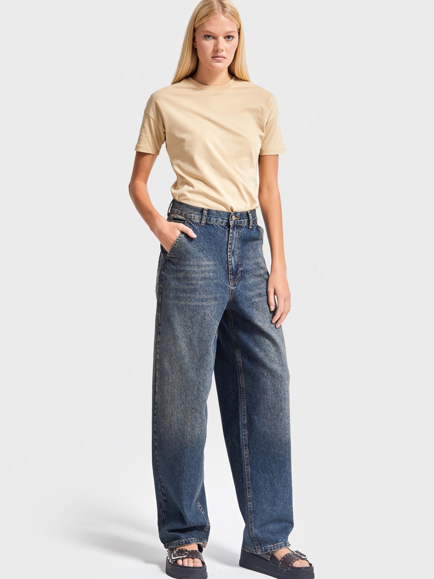 Jeans 'NORA Skater Mid Rise Jeans (Lenght 28)'