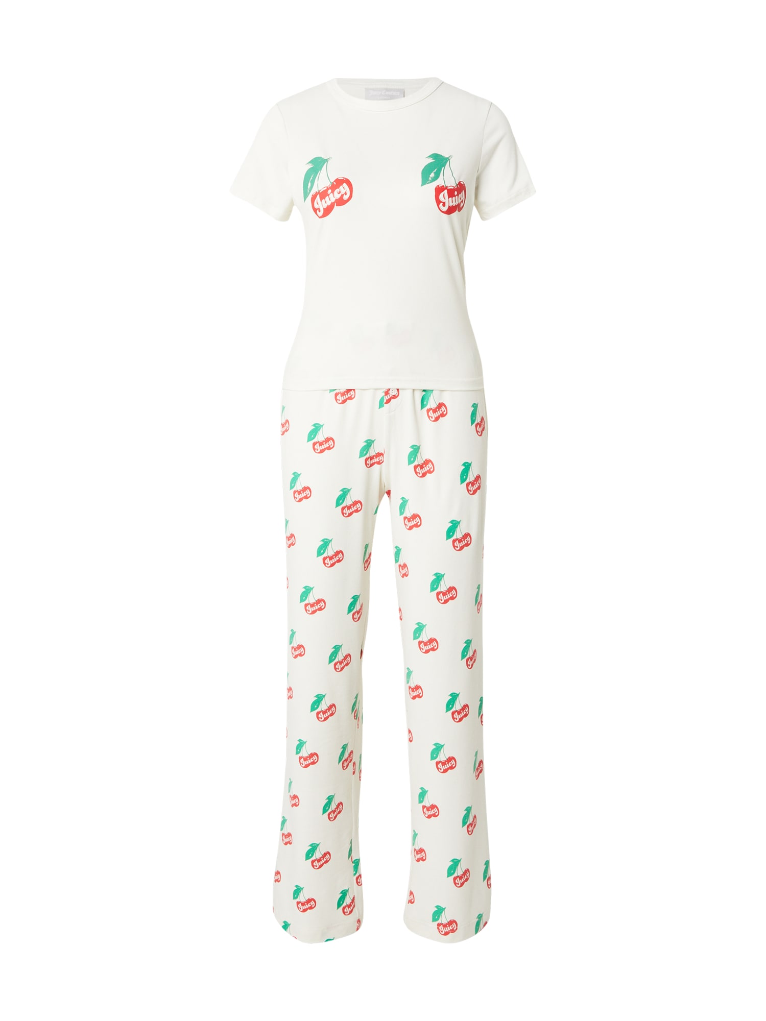 Juicy Couture Pijama  verde smarald / roșu / alb