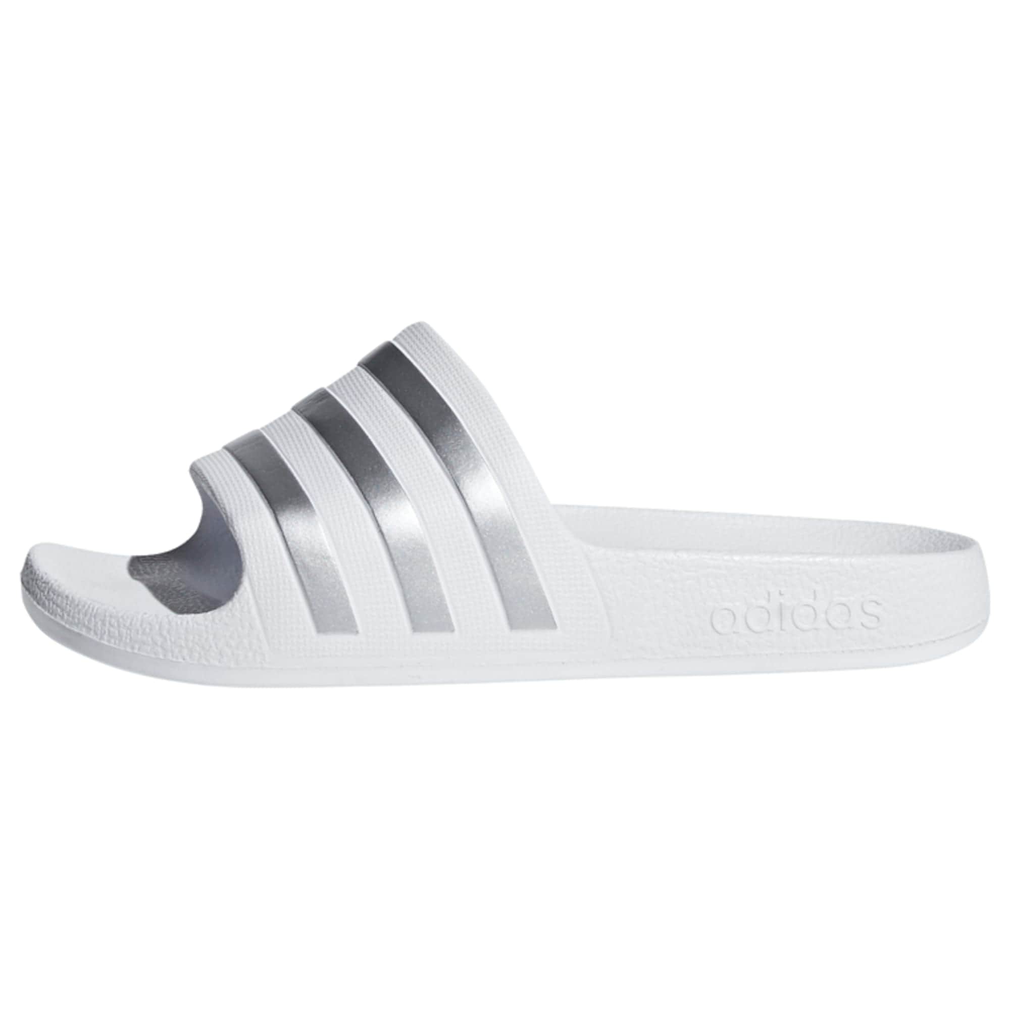 ADIDAS SPORTSWEAR Flip-flops Adilette Aqua  argintiu / alb