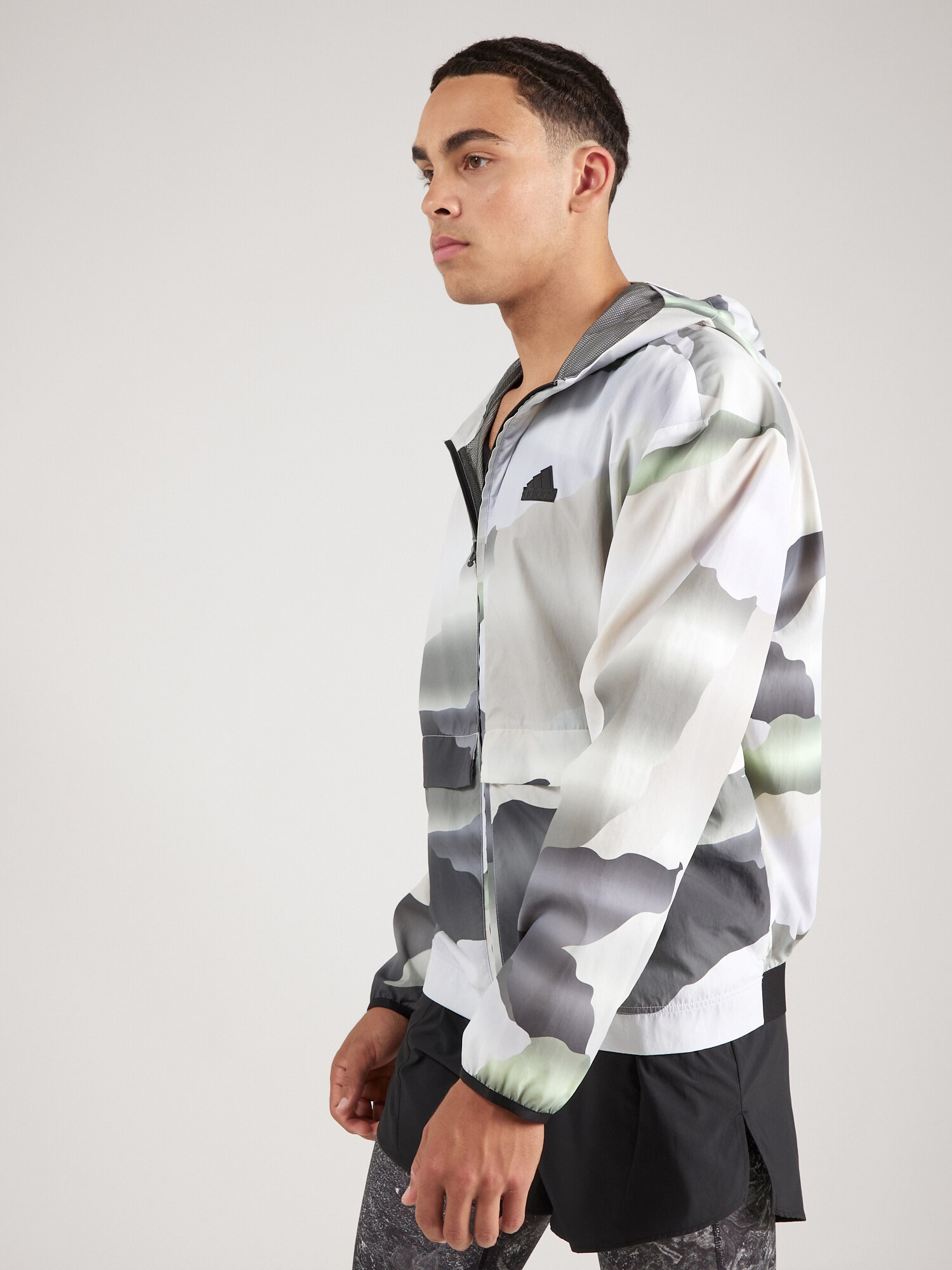 ADIDAS SPORTSWEAR Sport szabadidős felsők  szürke / zöld / khaki / fekete termék 2. képe