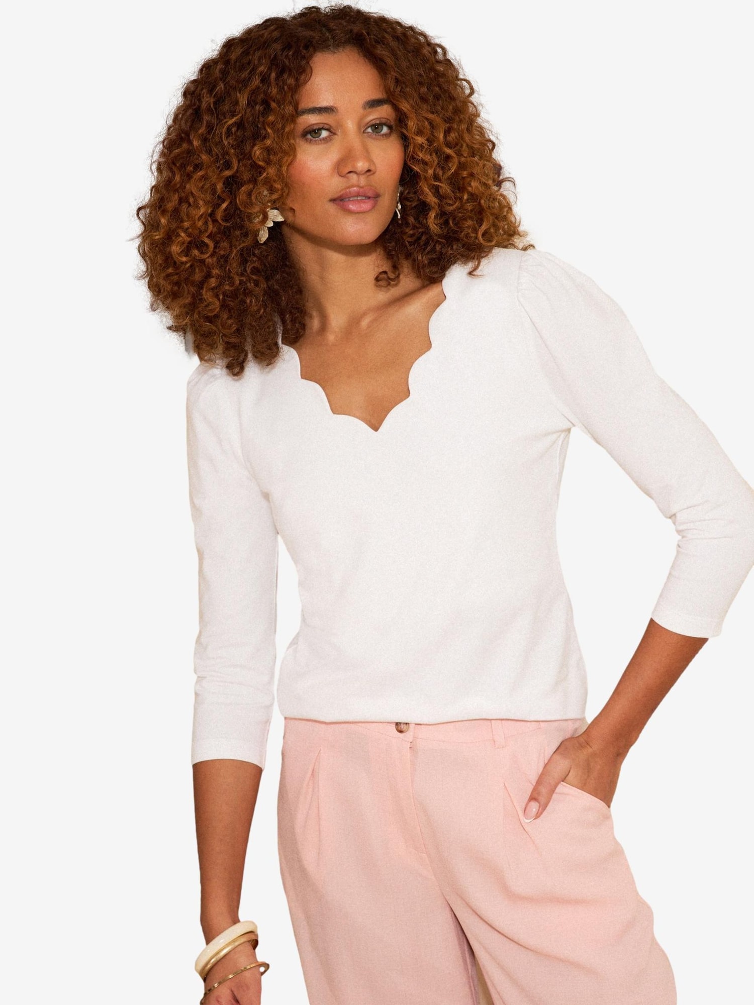 love & roses Tricou bej deschis