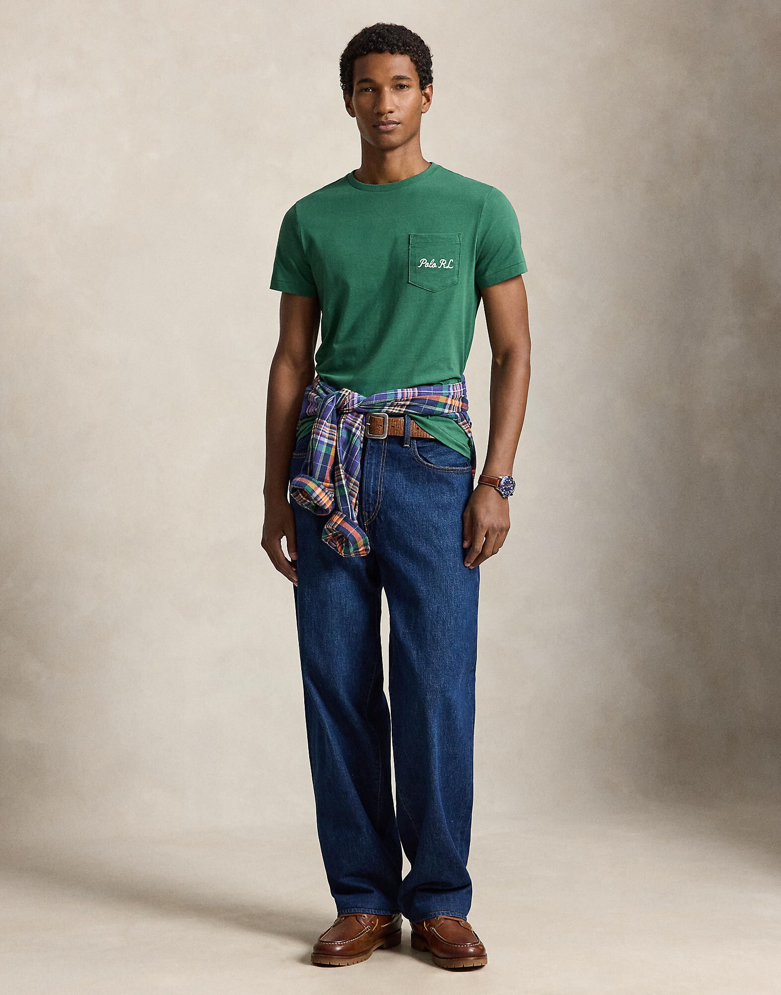 Polo Ralph Lauren Camiseta  beige / marino / verde / blanco – imagen 4