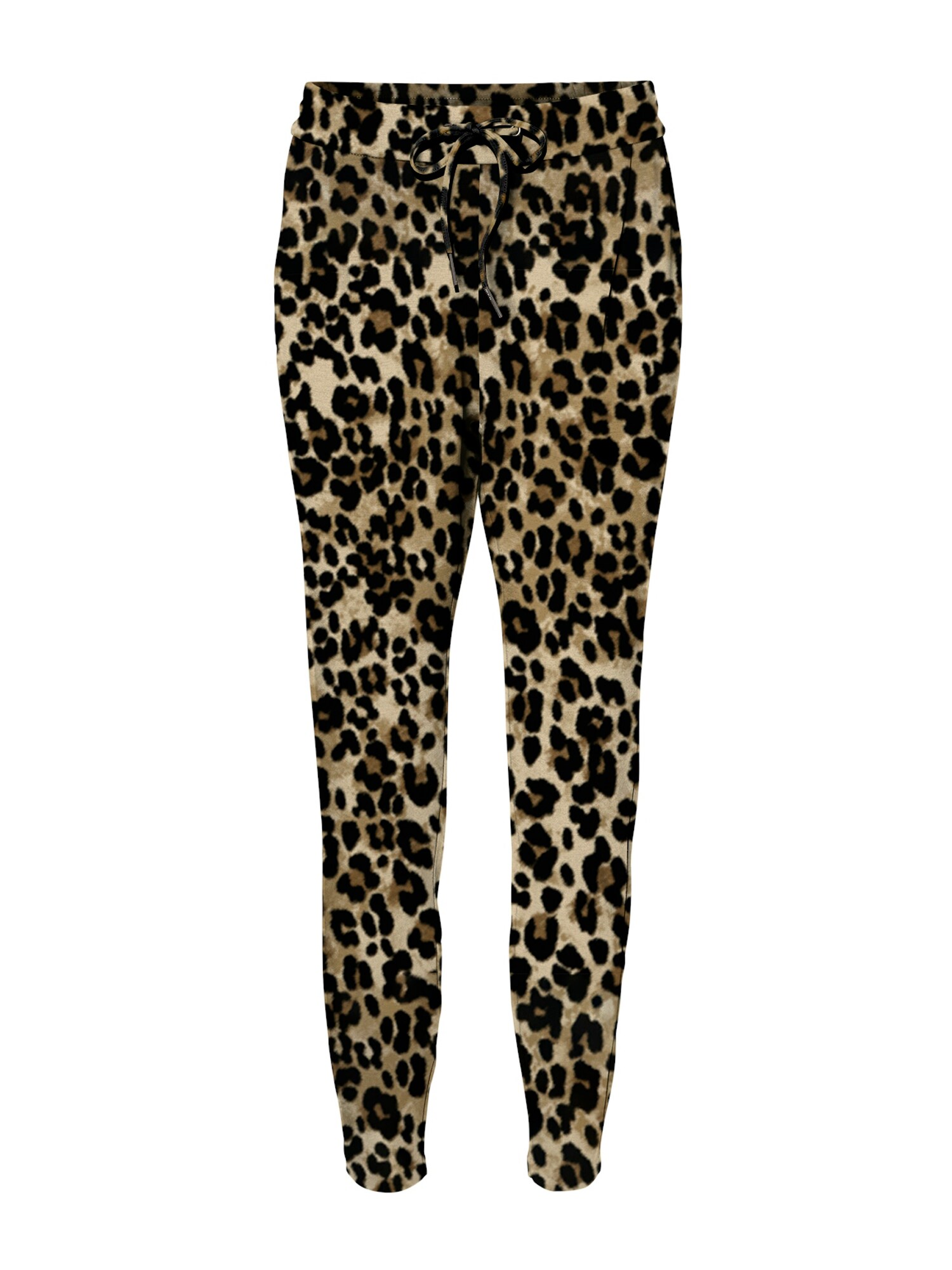 VERO MODA Pantaloni cutați VMEVA  ecru / maro caramel / negru