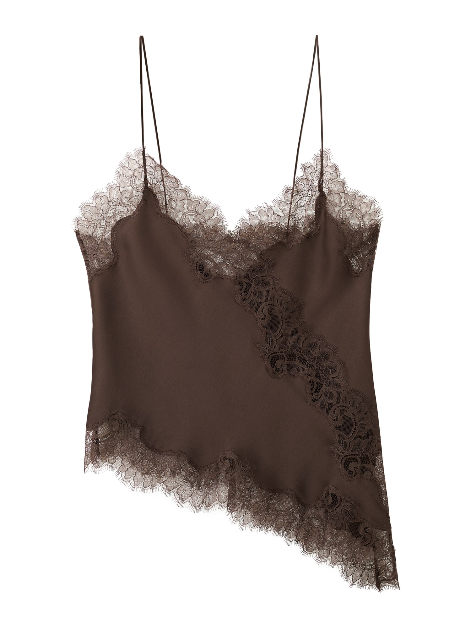 MANGO Top Tity  ciocolatiu