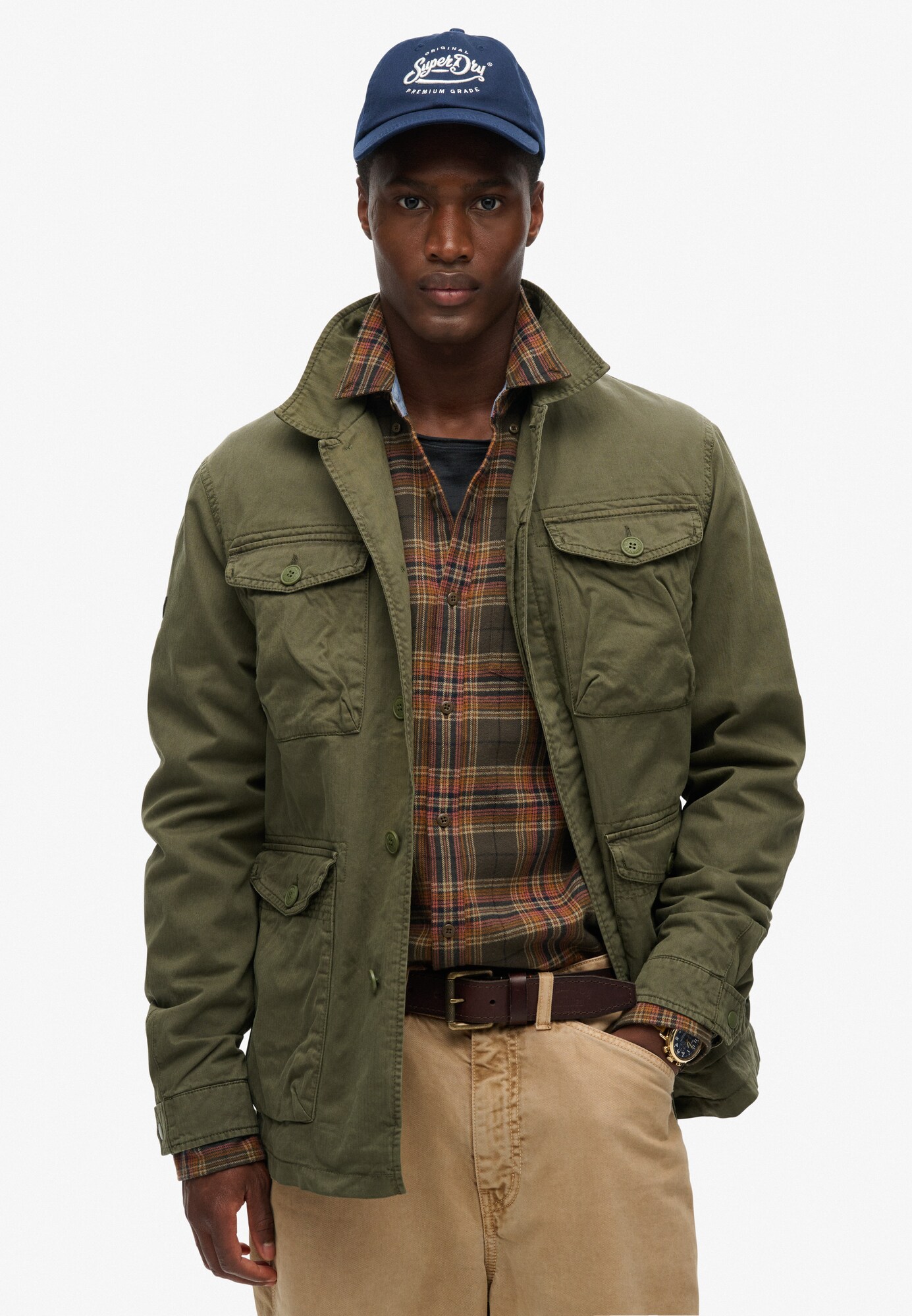 Superdry & Co Prechodná bunda olivová / čierna (obrázok 3)