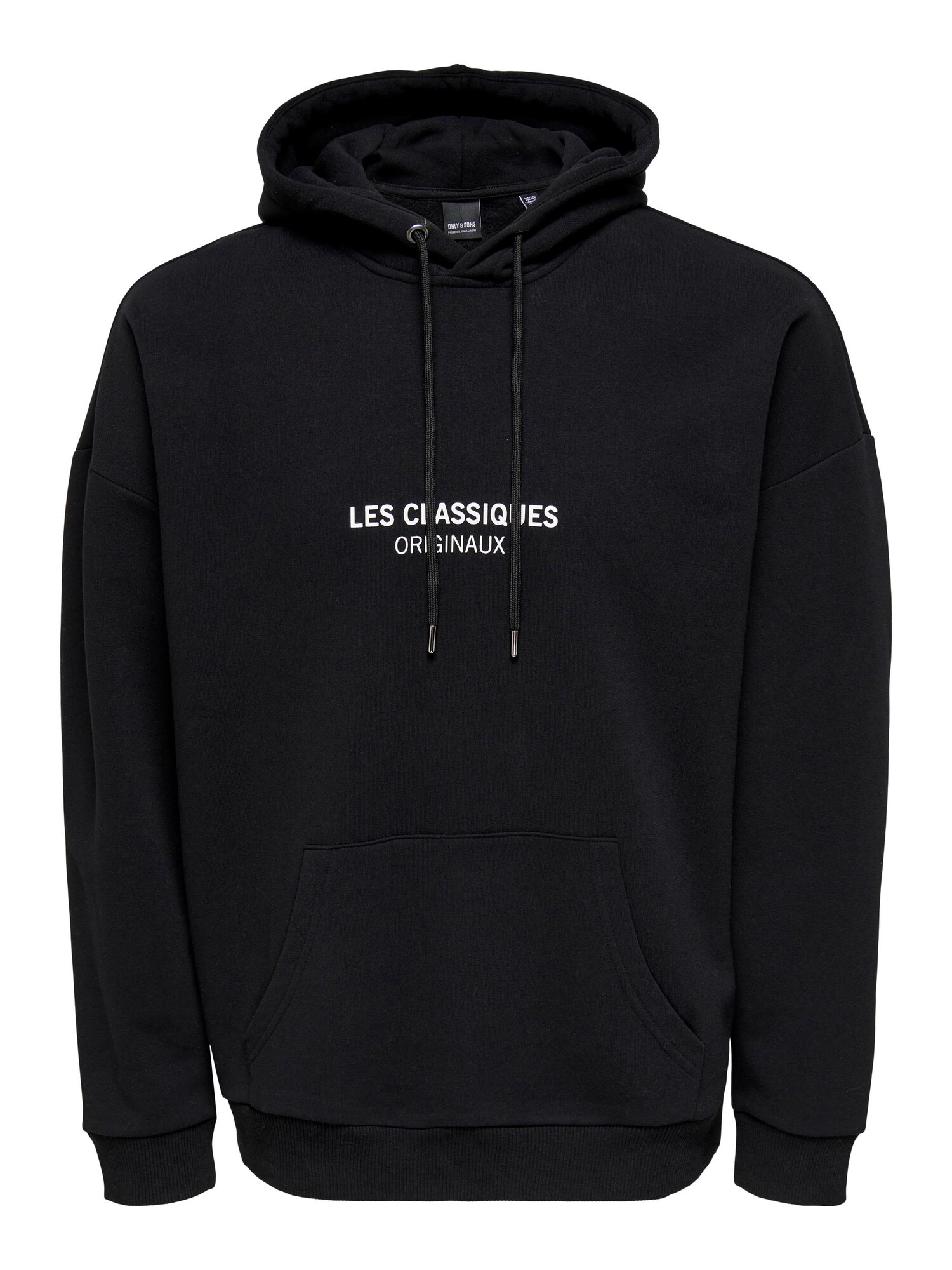 Only & Sons Big & Tall Sweatshirt 'Les Classiques'  preto / branco