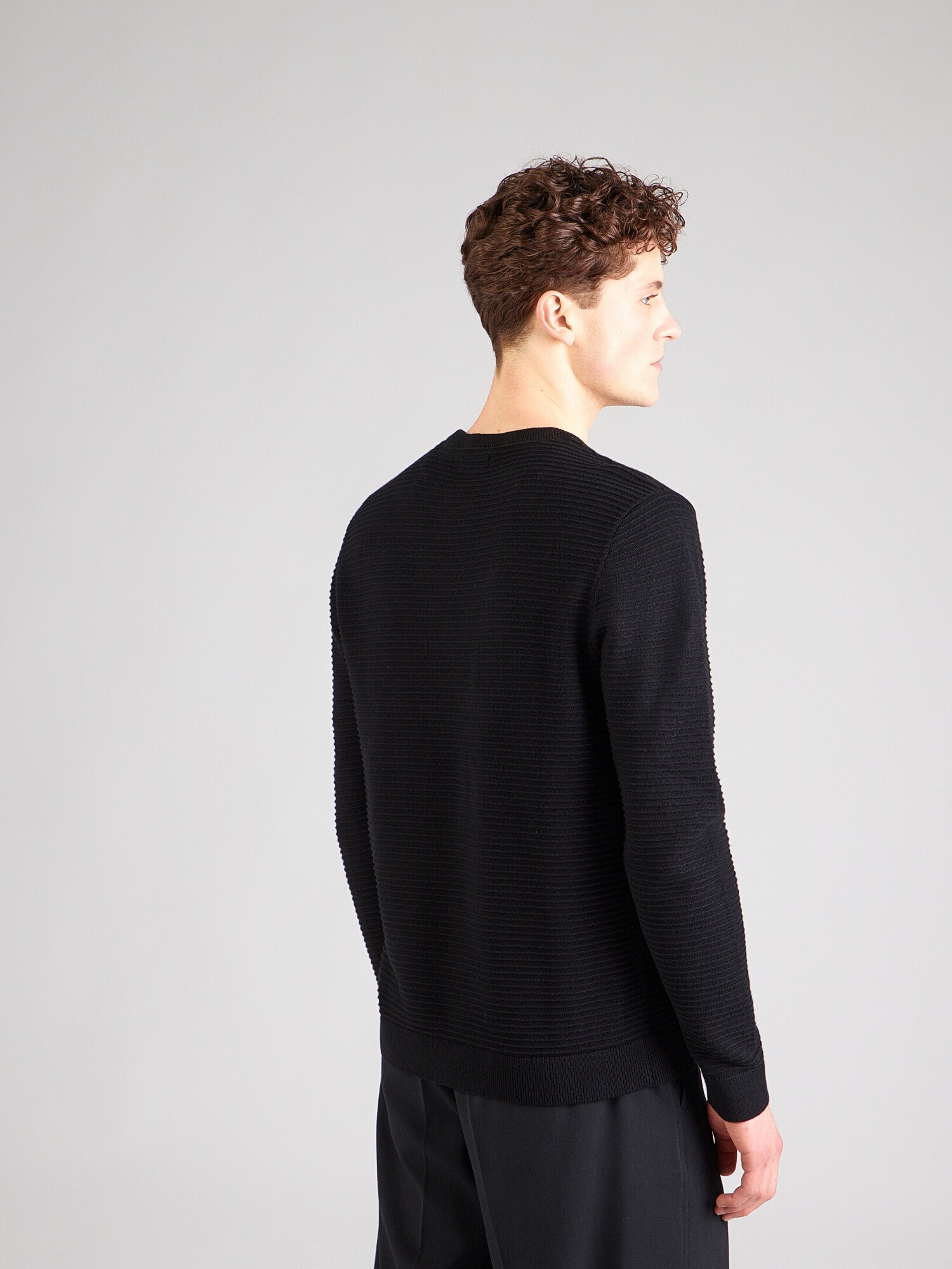 JACK & JONES Sveter 'JJDAYTONA'  čierna (obrázok 3)