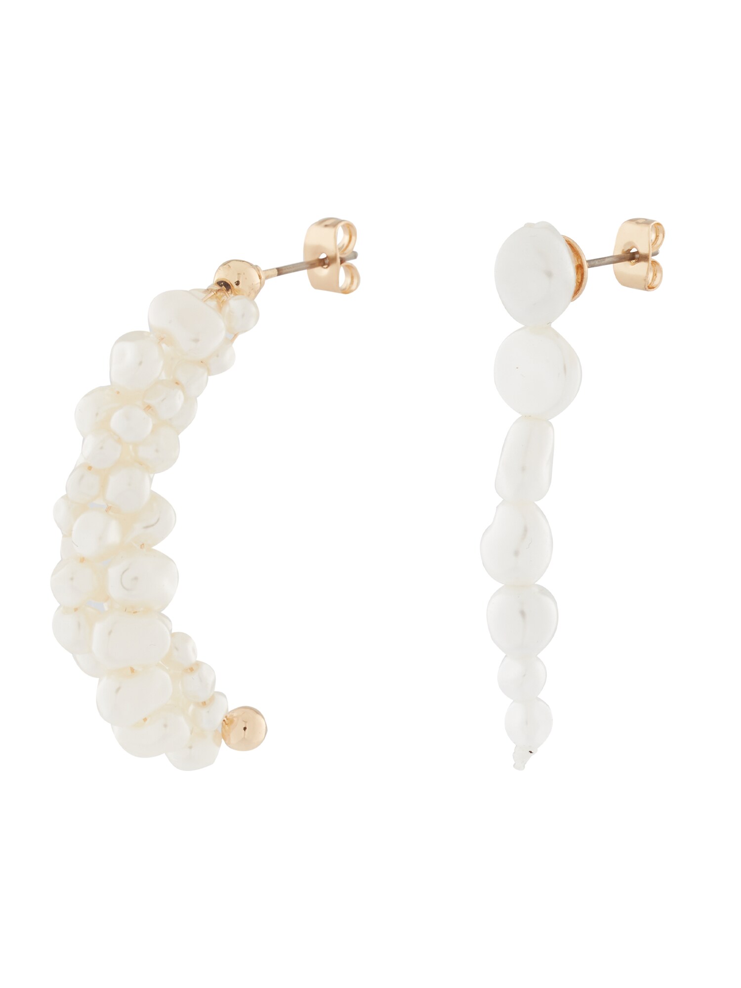 PIECES Cercei PCSINNA  auriu / alb perlat