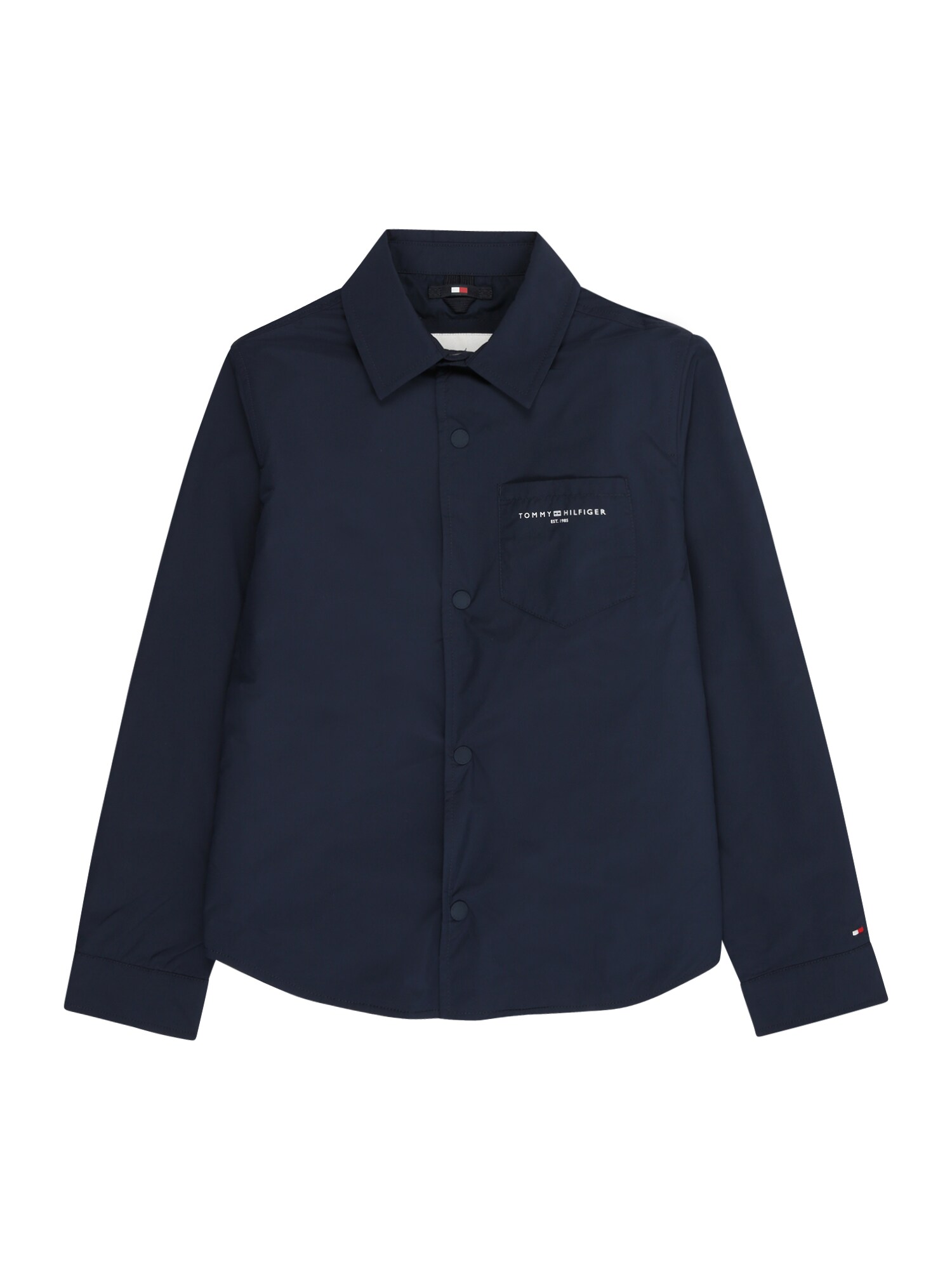 TOMMY HILFIGER Geacă de primăvară-toamnă  albastru marin / alb