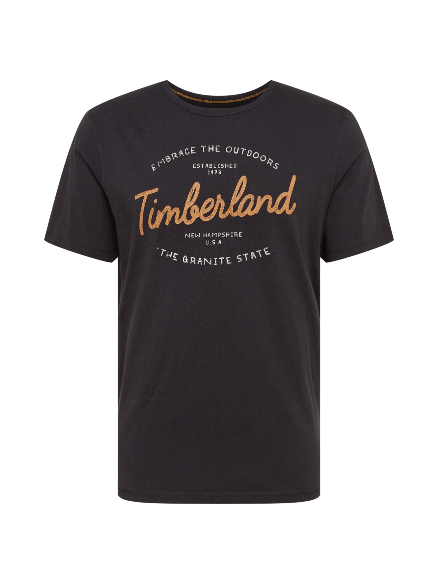 TIMBERLAND Marškinėliai  juoda / garstyčių spalva / balta