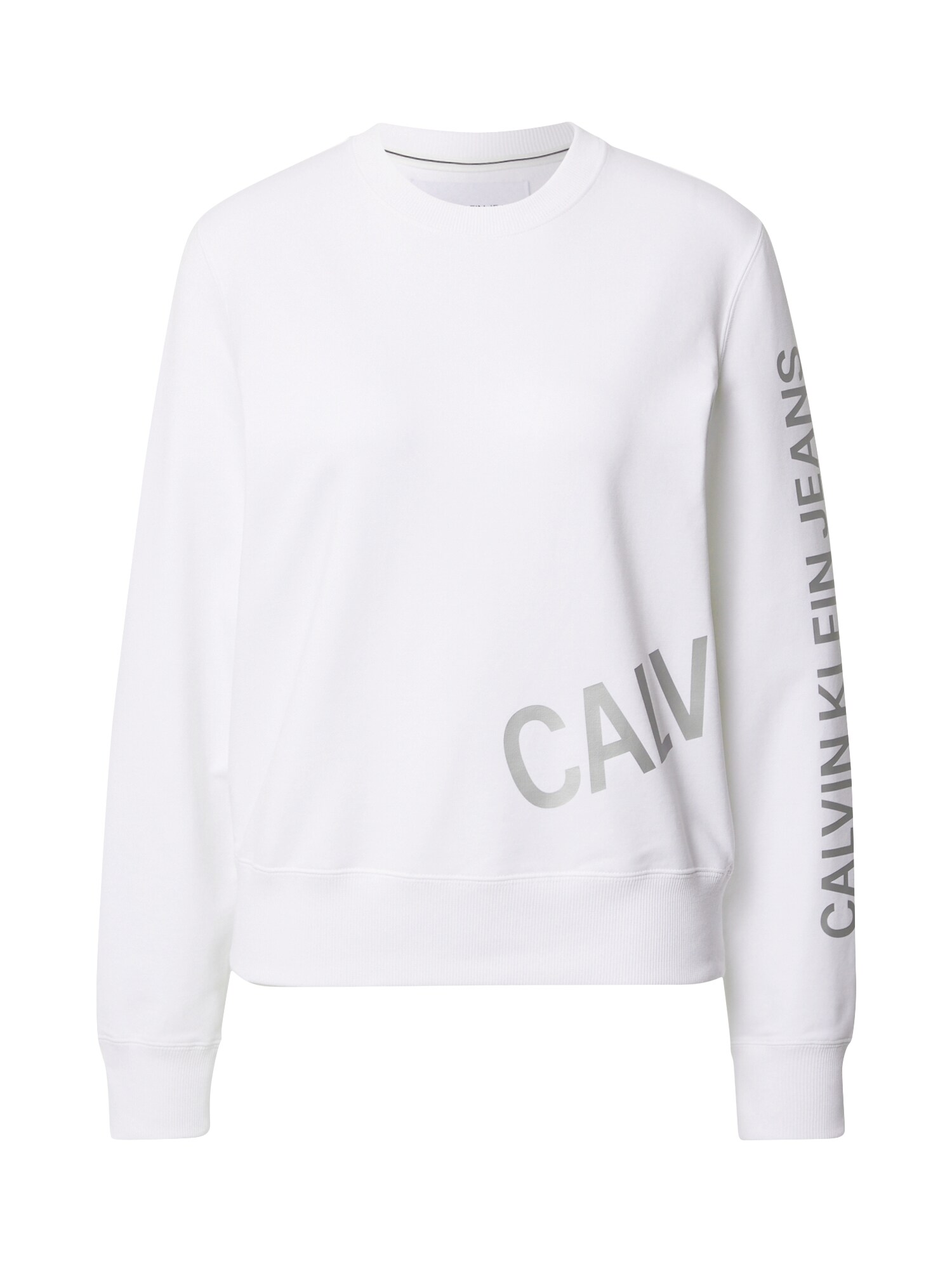 Calvin Klein Jeans Megztinis be užsegimo 'Innovation'  balta / antracito