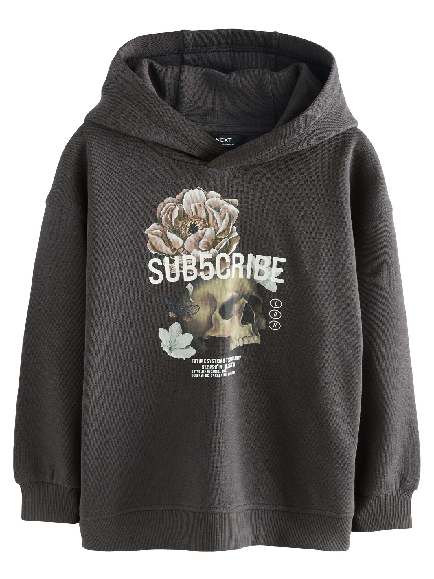 Next Bluză de molton Subscribe  gri taupe / gri metalic / verde pastel / alb murdar