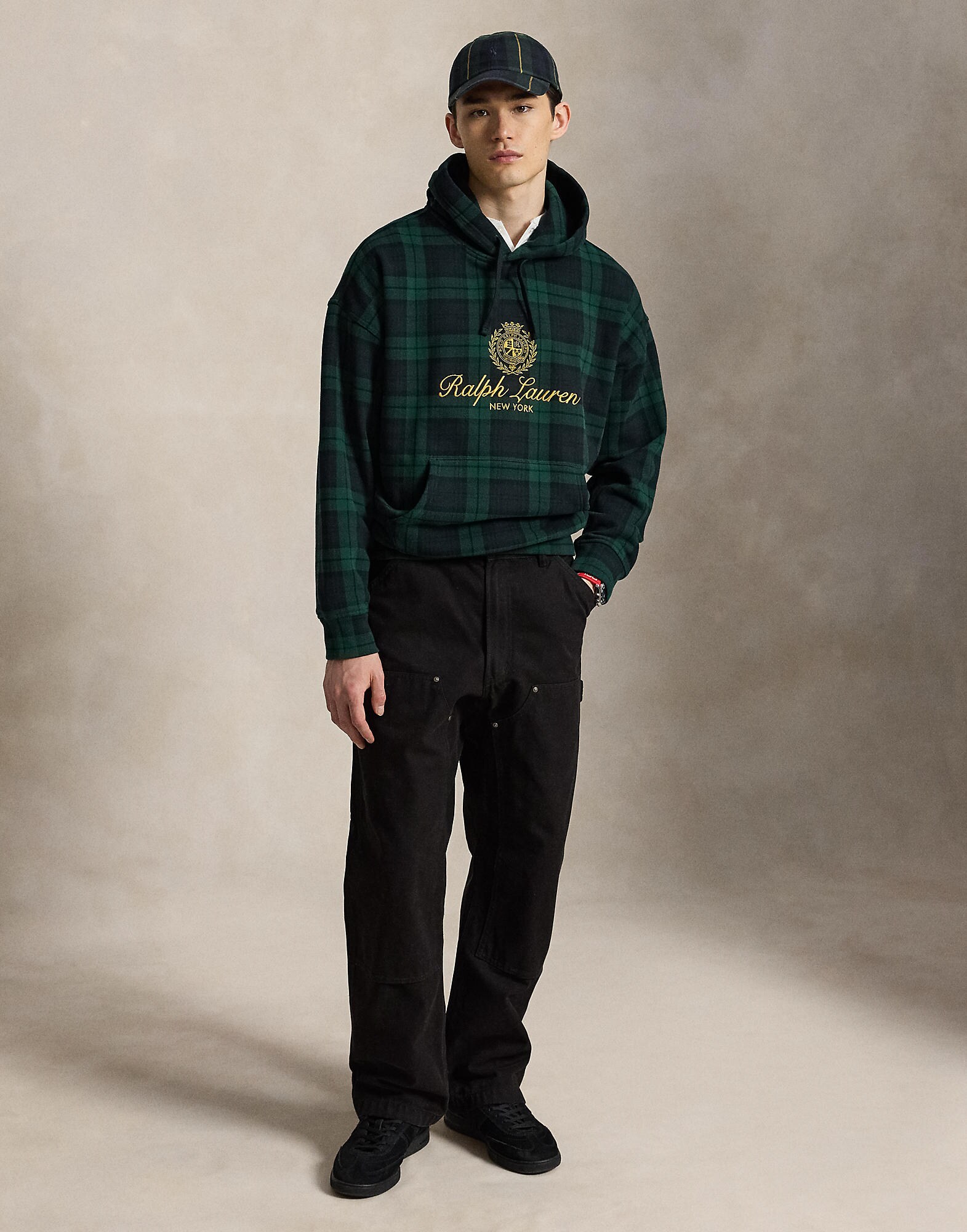 Polo Ralph Lauren Sudadera  amarillo / verde oscuro / negro – imagen 4