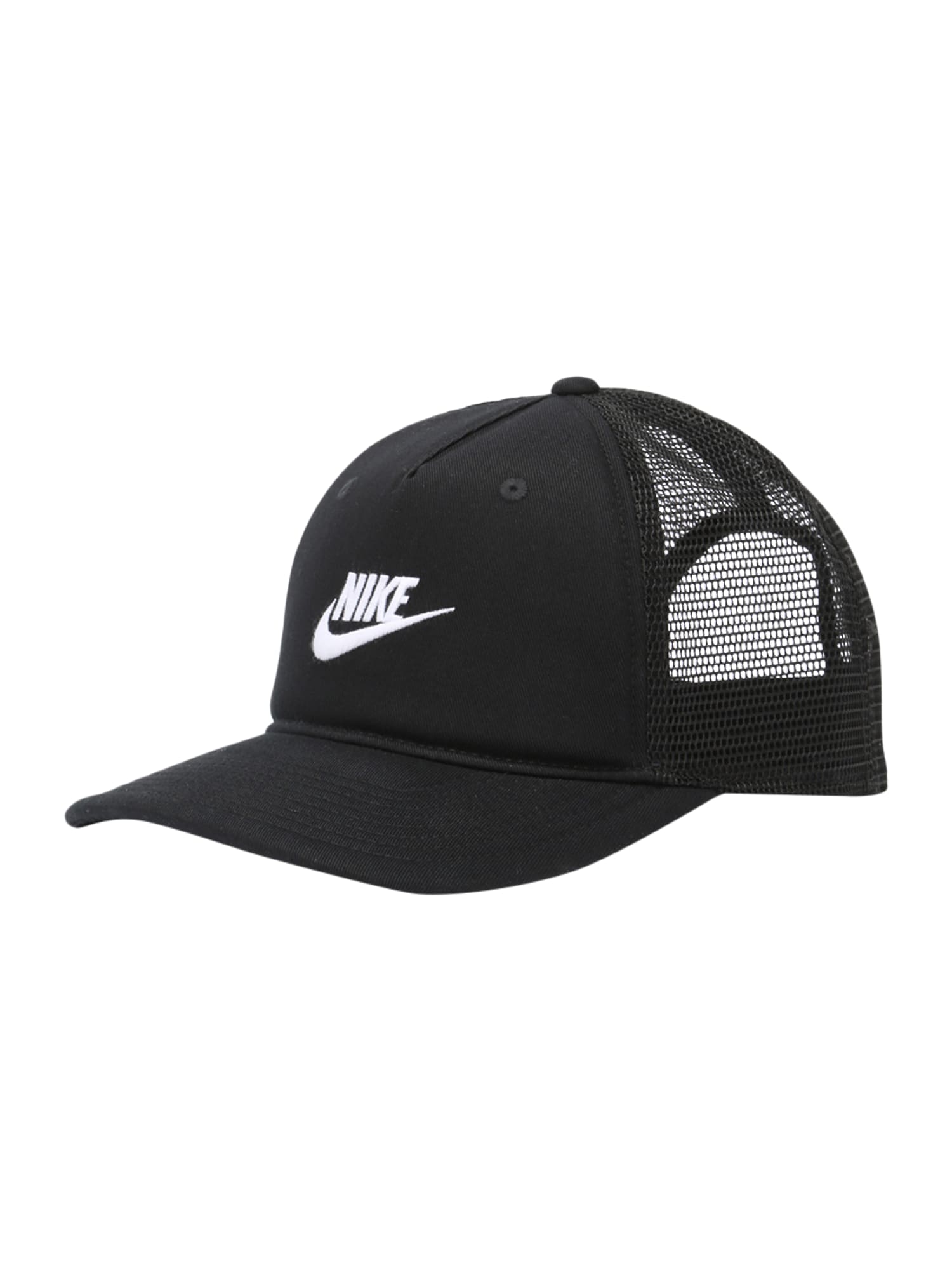 Nike Sportswear Шапка с козирка  черно / бяло