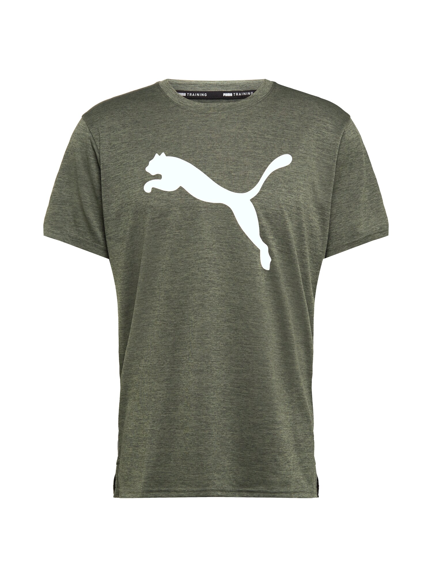 PUMA Sportiniai marškinėliai  rusvai žalia / balta