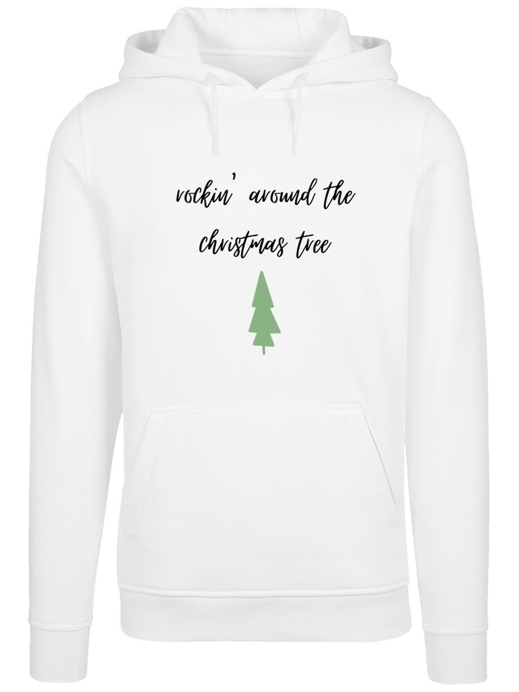 F4NT4STIC Sweatshirt 'Rockin around the Christmas tree' Damen Größe L grün / schwarz / weiß