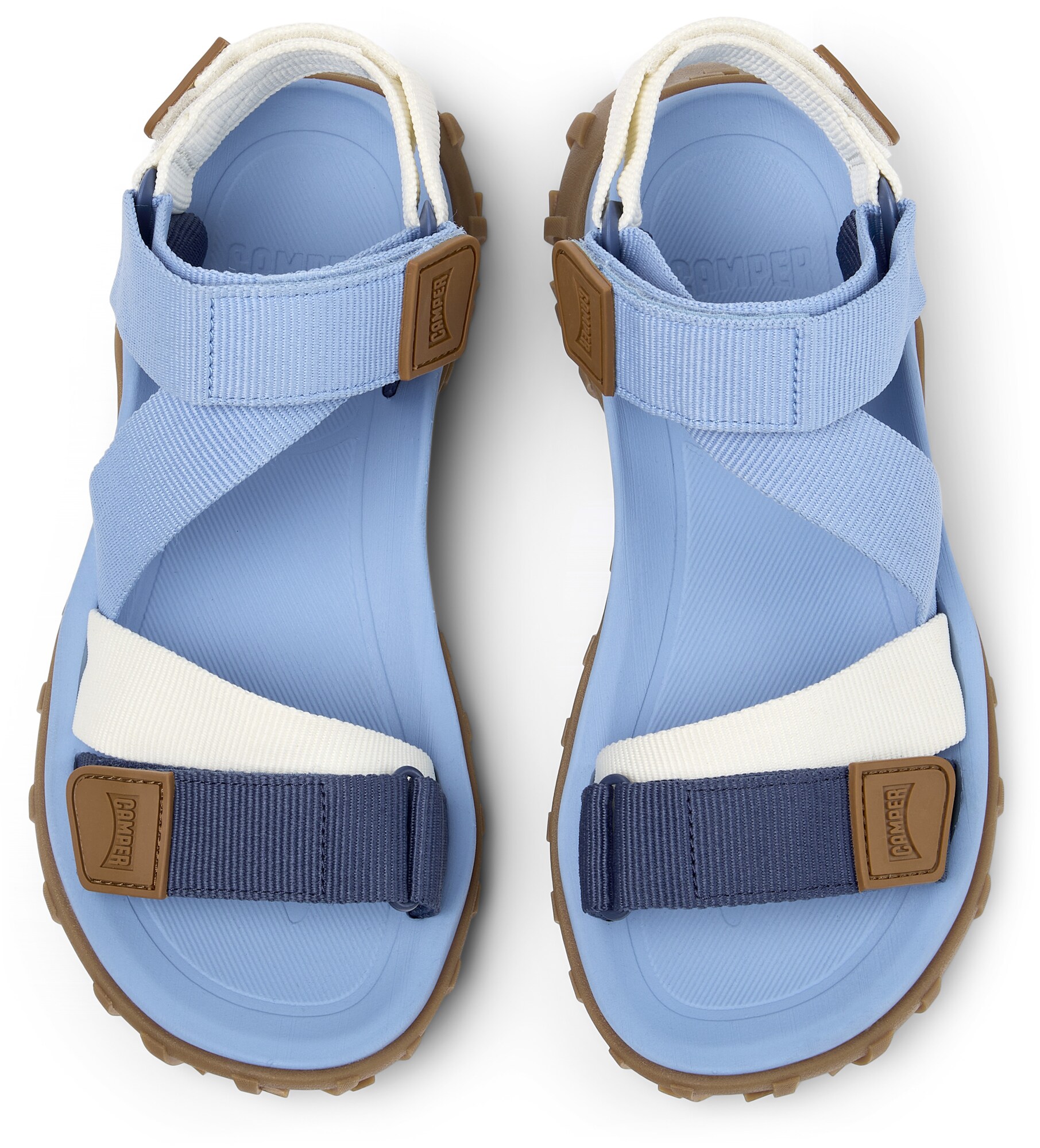 CAMPER Sandalias con hebilla 'Drift Trail' navy / azul cielo – imagen 3