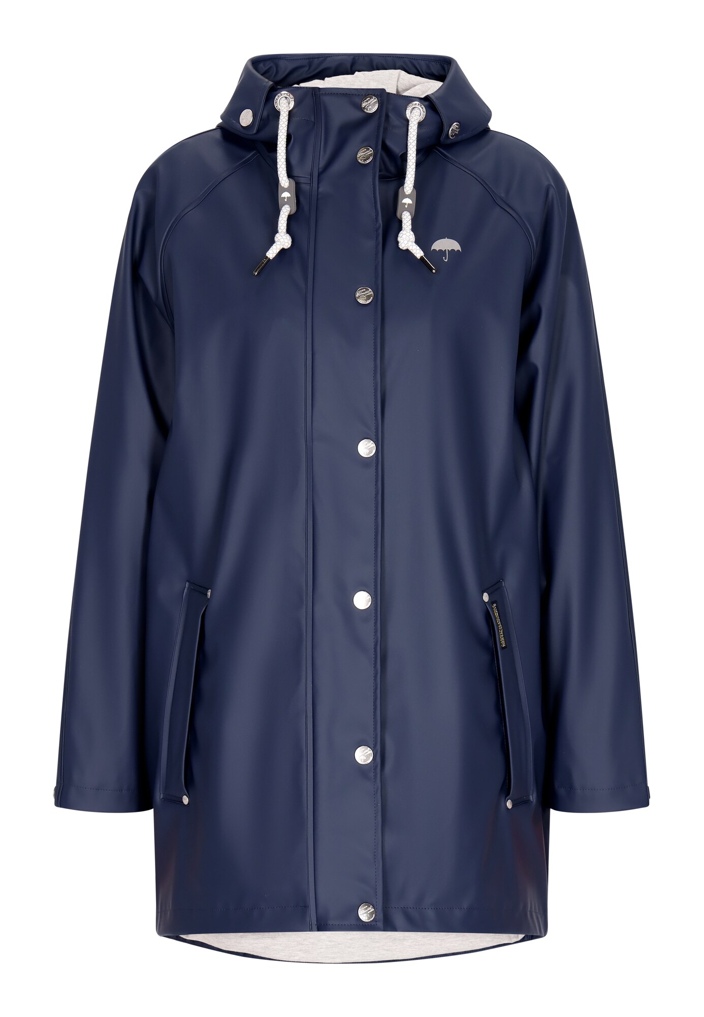 Schmuddelwedda Palton de primăvară-toamnă  albastru marin / alb