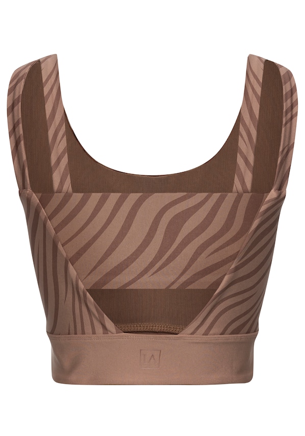 LASCANA ACTIVE, Sport top, barna, 5 kép a 5 közül