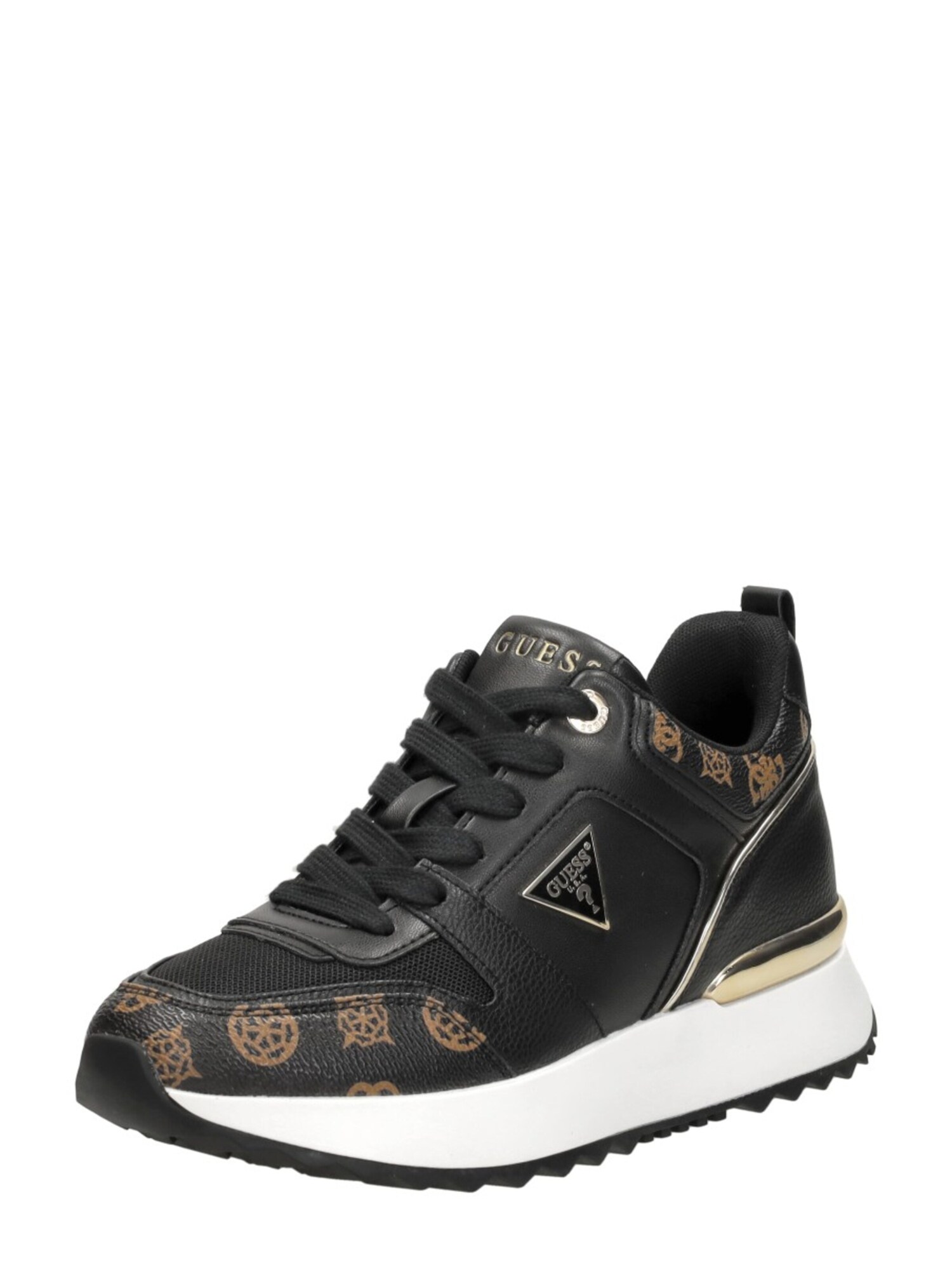 Guess Sneakers Laag 'Kynneth' Zwart