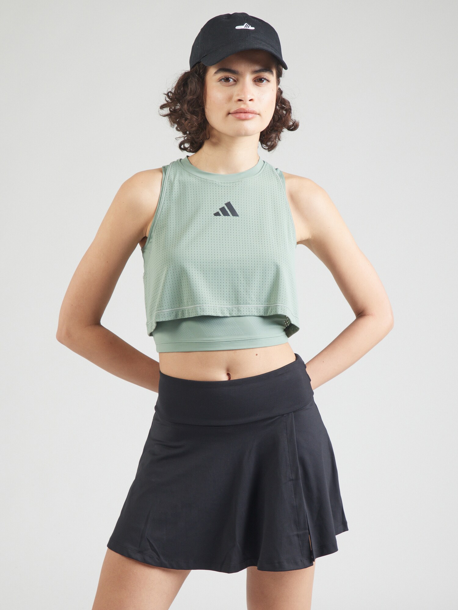 ADIDAS PERFORMANCE Sport top 'Cool Intensity'  pasztellzöld / fekete termék 2. képe
