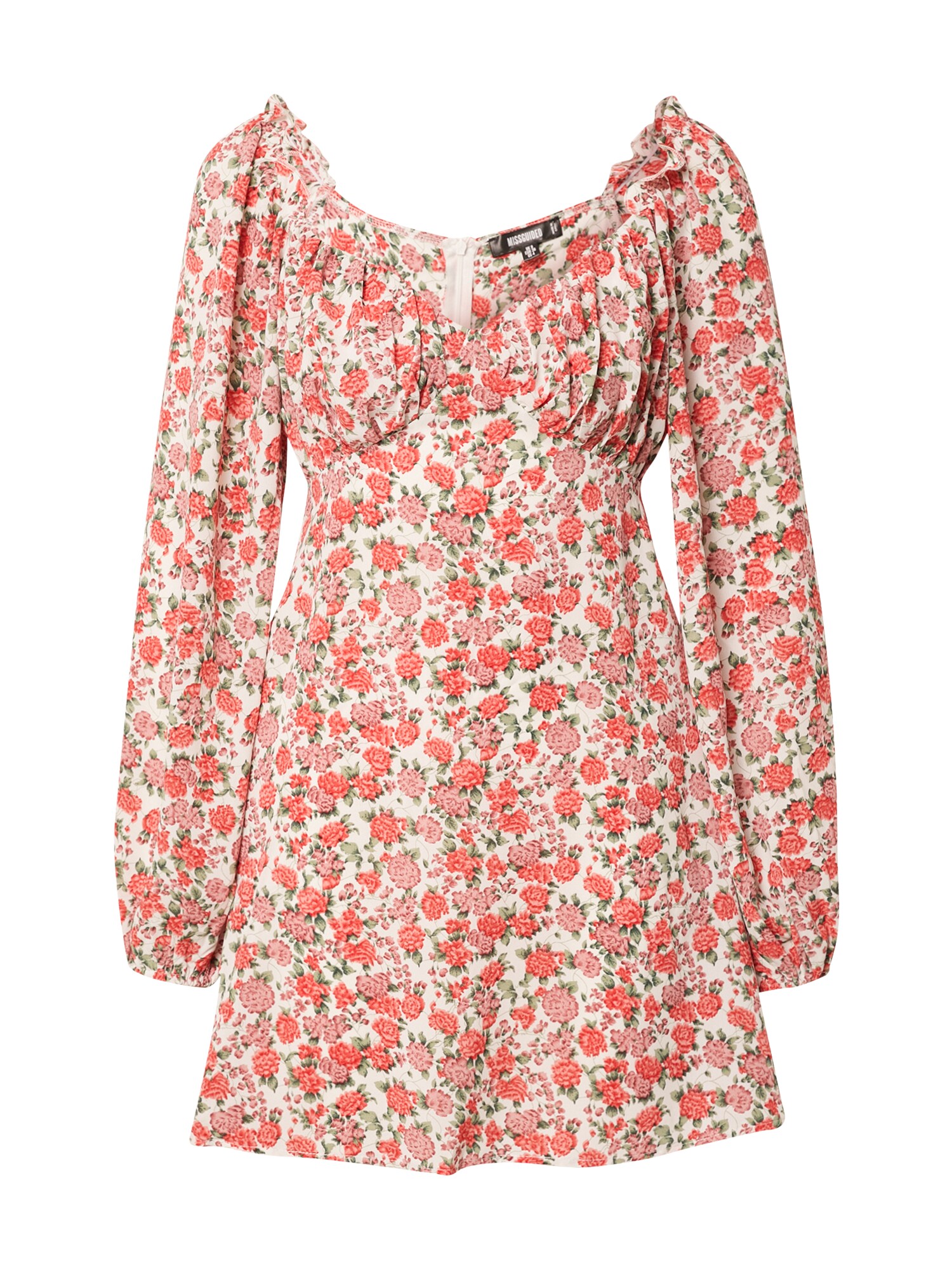Missguided Šaty  ružová / červená