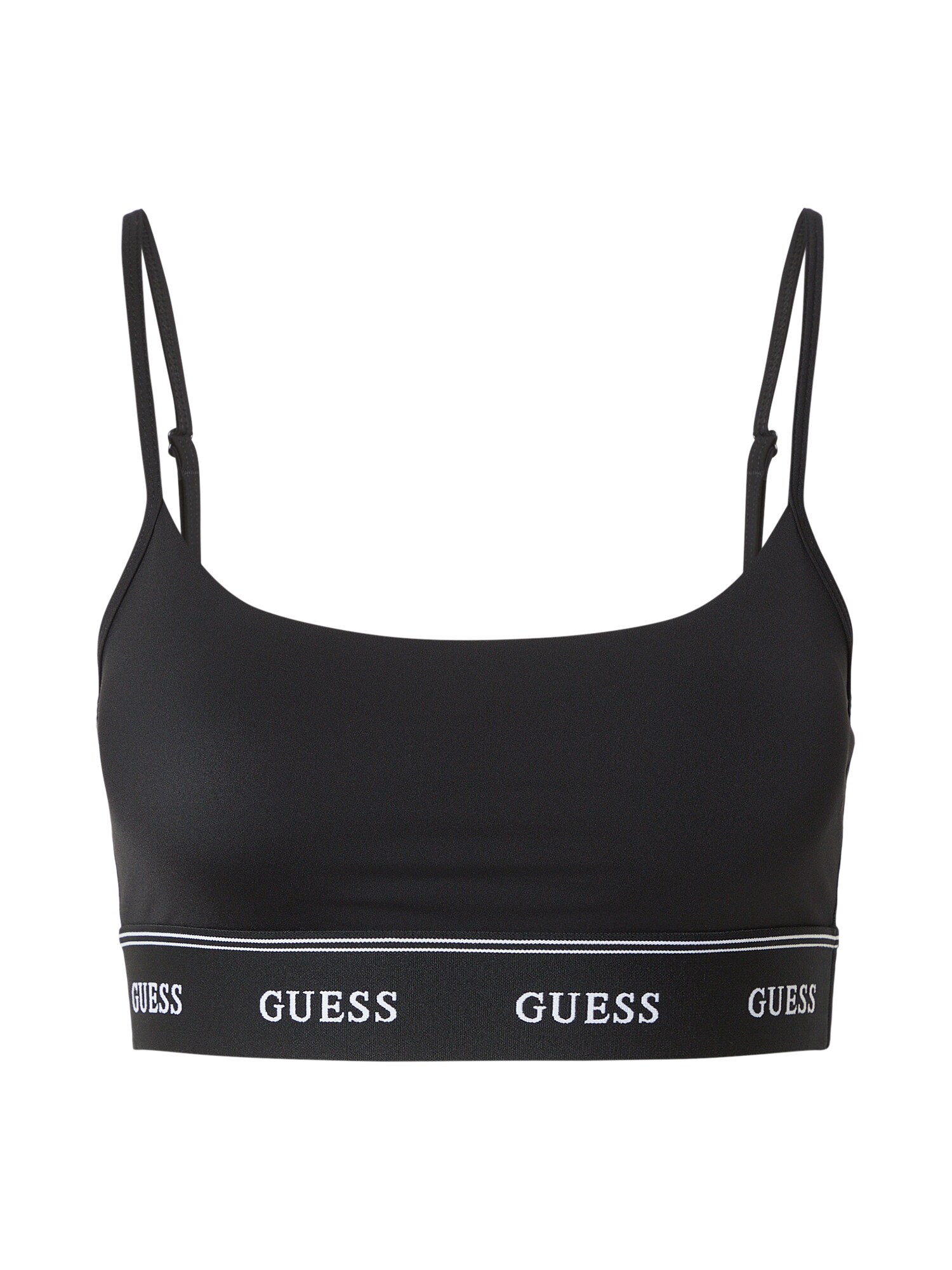 GUESS Sutien sport ALBA  negru / alb