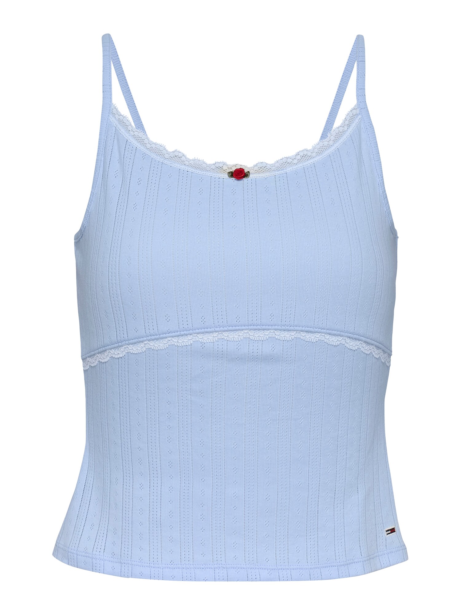 Tommy Jeans Top  világoskék / fehér akciós termékkép 1