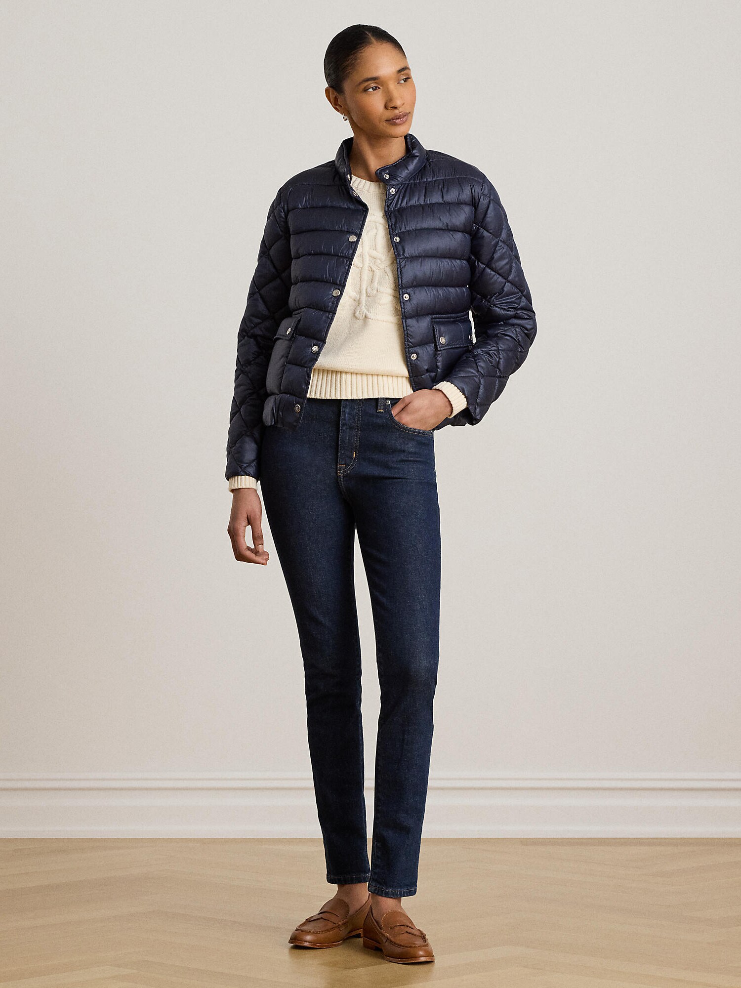Lauren Ralph Lauren Chaqueta de entretiempo navy – imagen 8