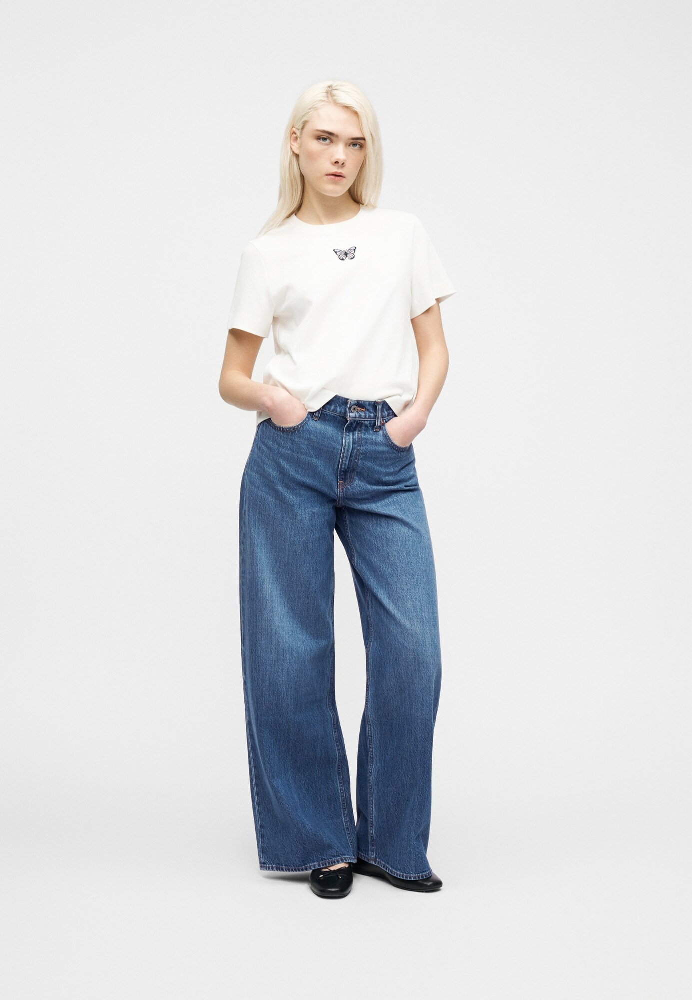 Abercrombie & Fitch Vaquero azul denim – imagen 2