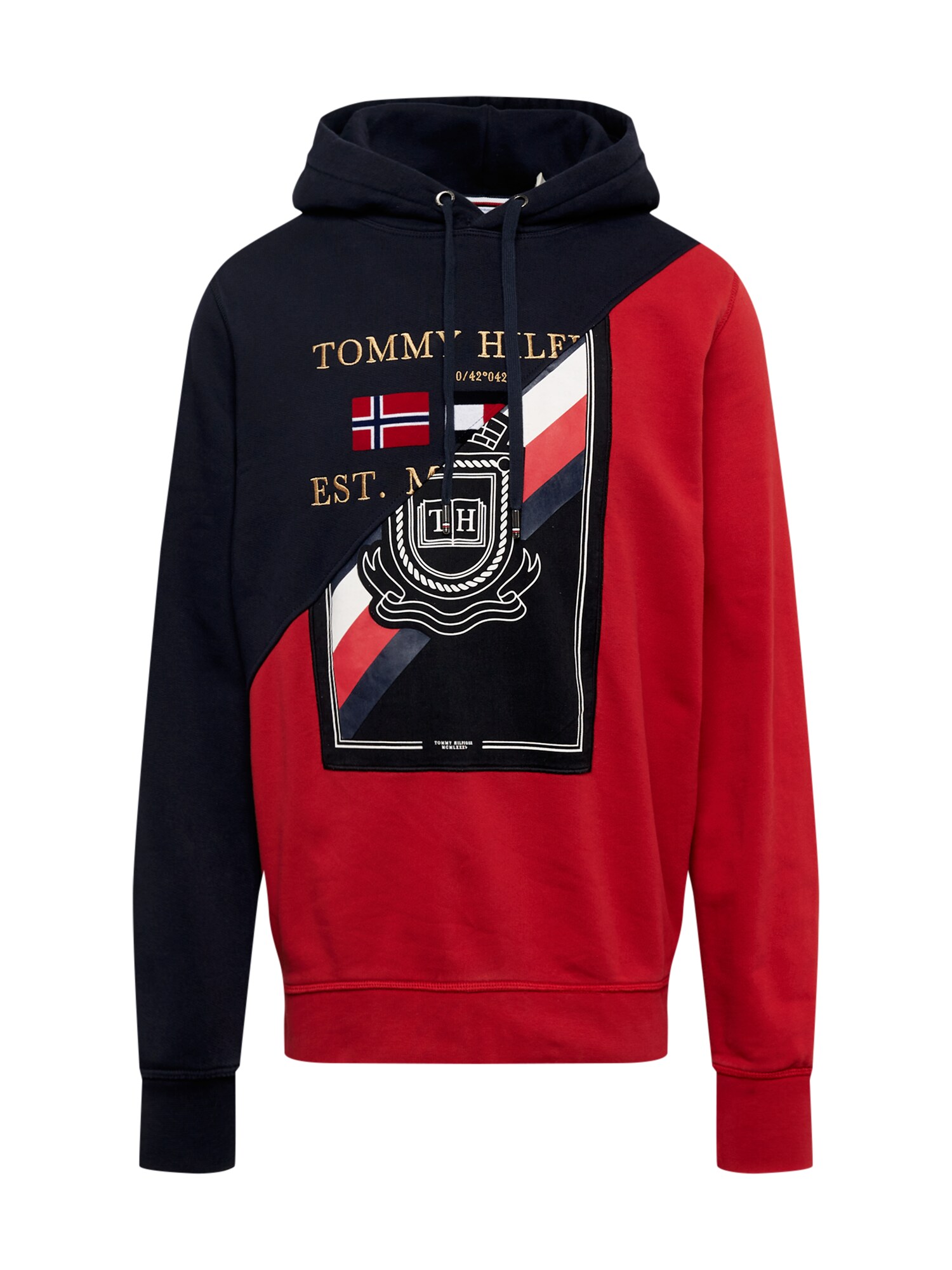 Tommy Remixed Sweatshirt  azul noturno / vermelho / preto / offwhite