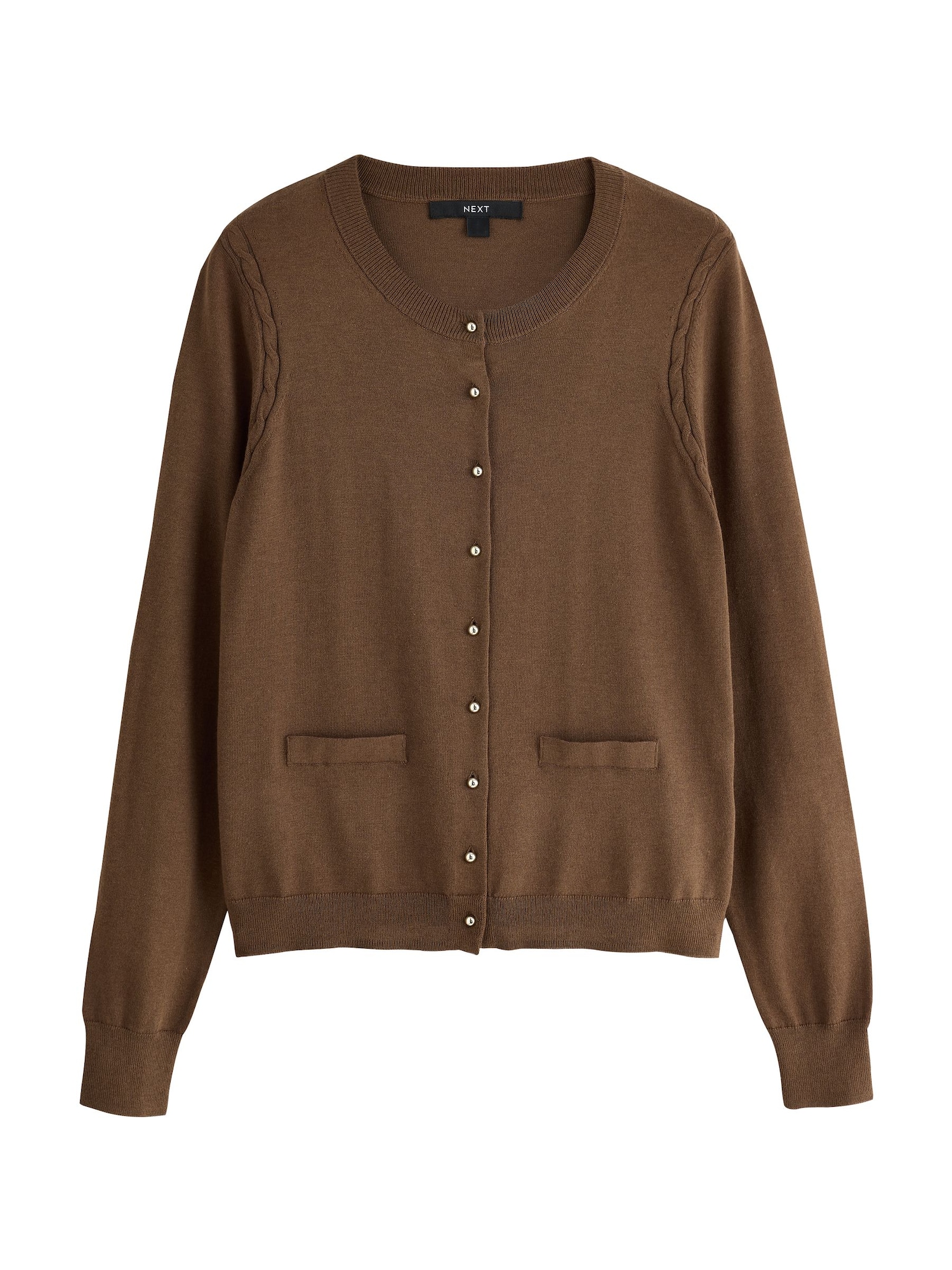 Next Gebreid Vest Bruin