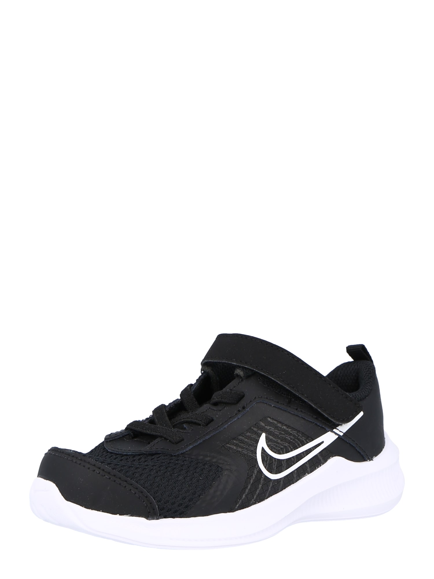 NIKE Sportiniai batai 'Downshifter 11' juoda / balta / bazalto pilka